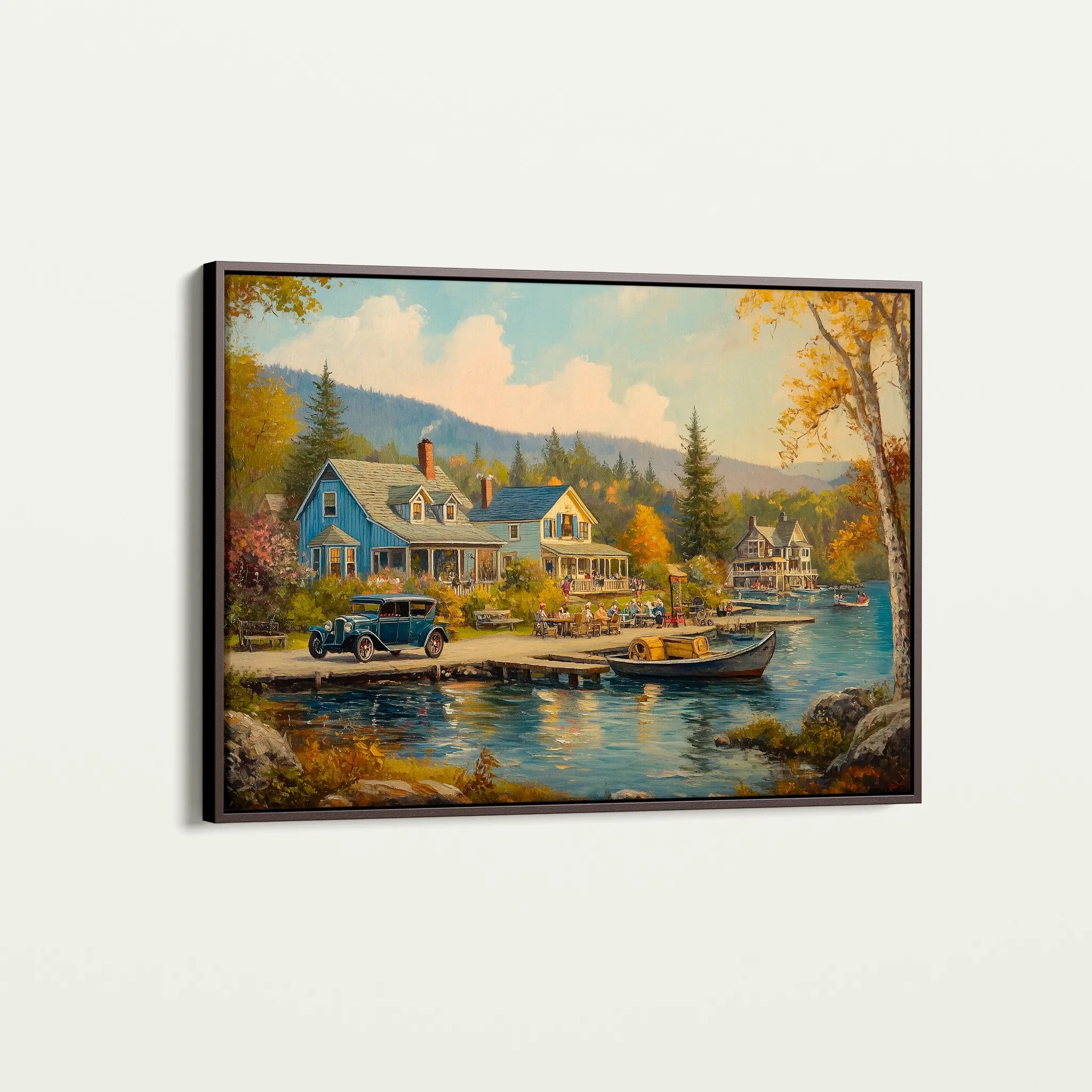 Landscape 195 Canvas Art 18" x 24" / 45 x 60 cm / Black