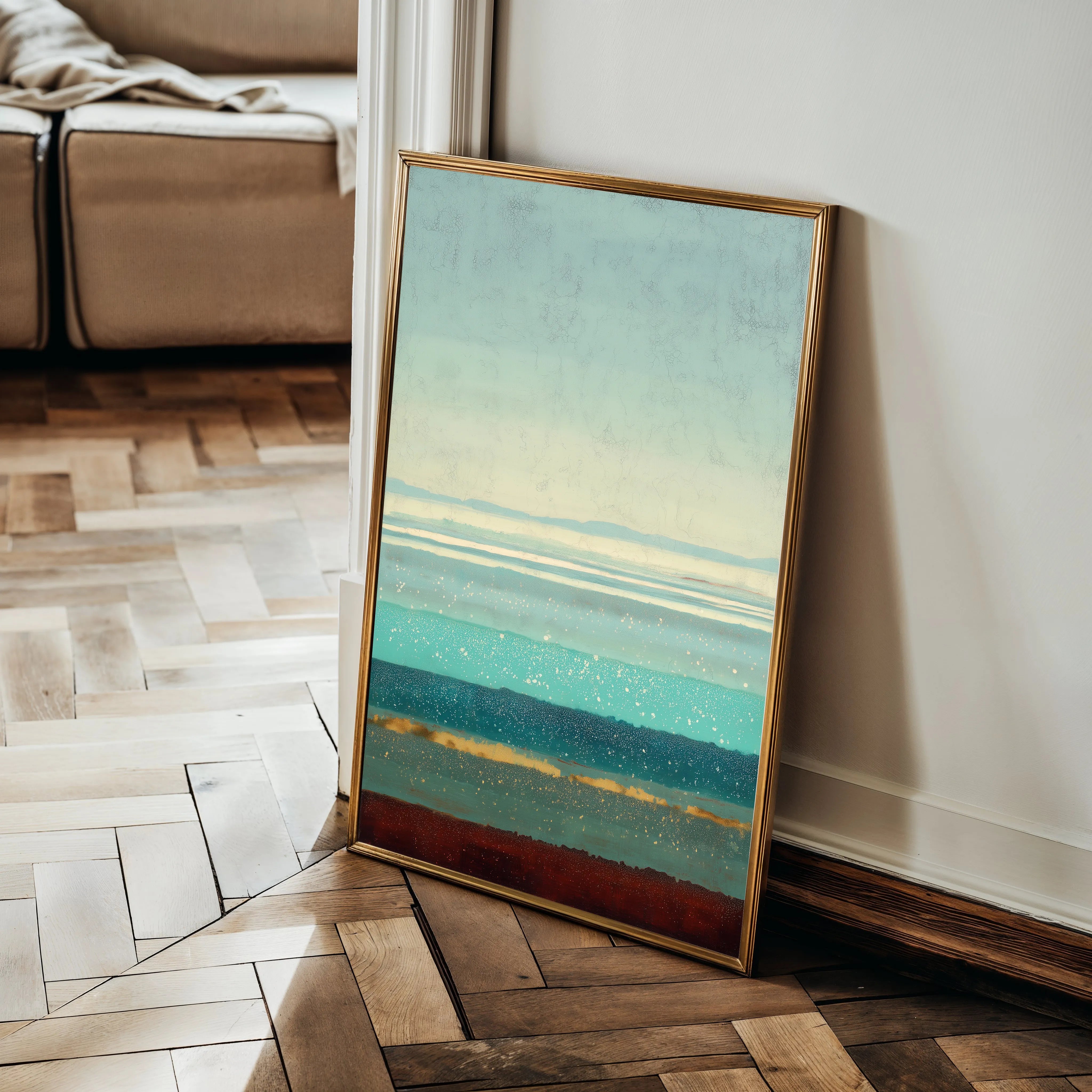 Abstract 1958 Canvas Art 18" x 24" / 45 x 60 cm / Black