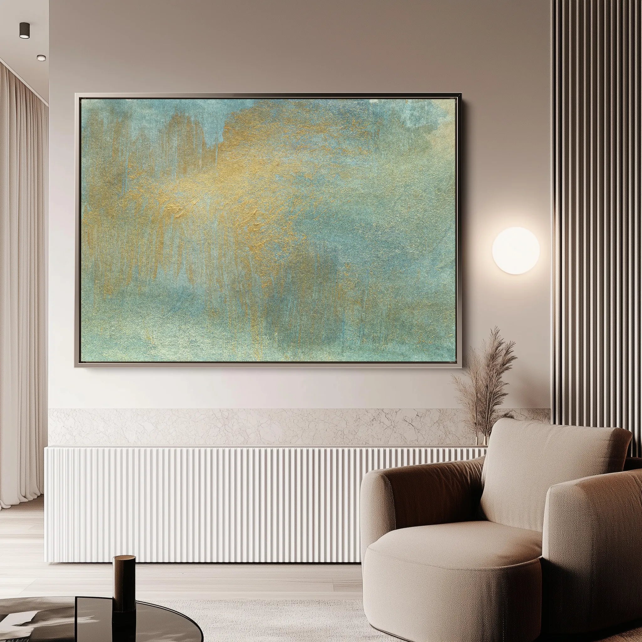 Abstract 196 Canvas Art 18" x 24" / 45 x 60 cm / Black