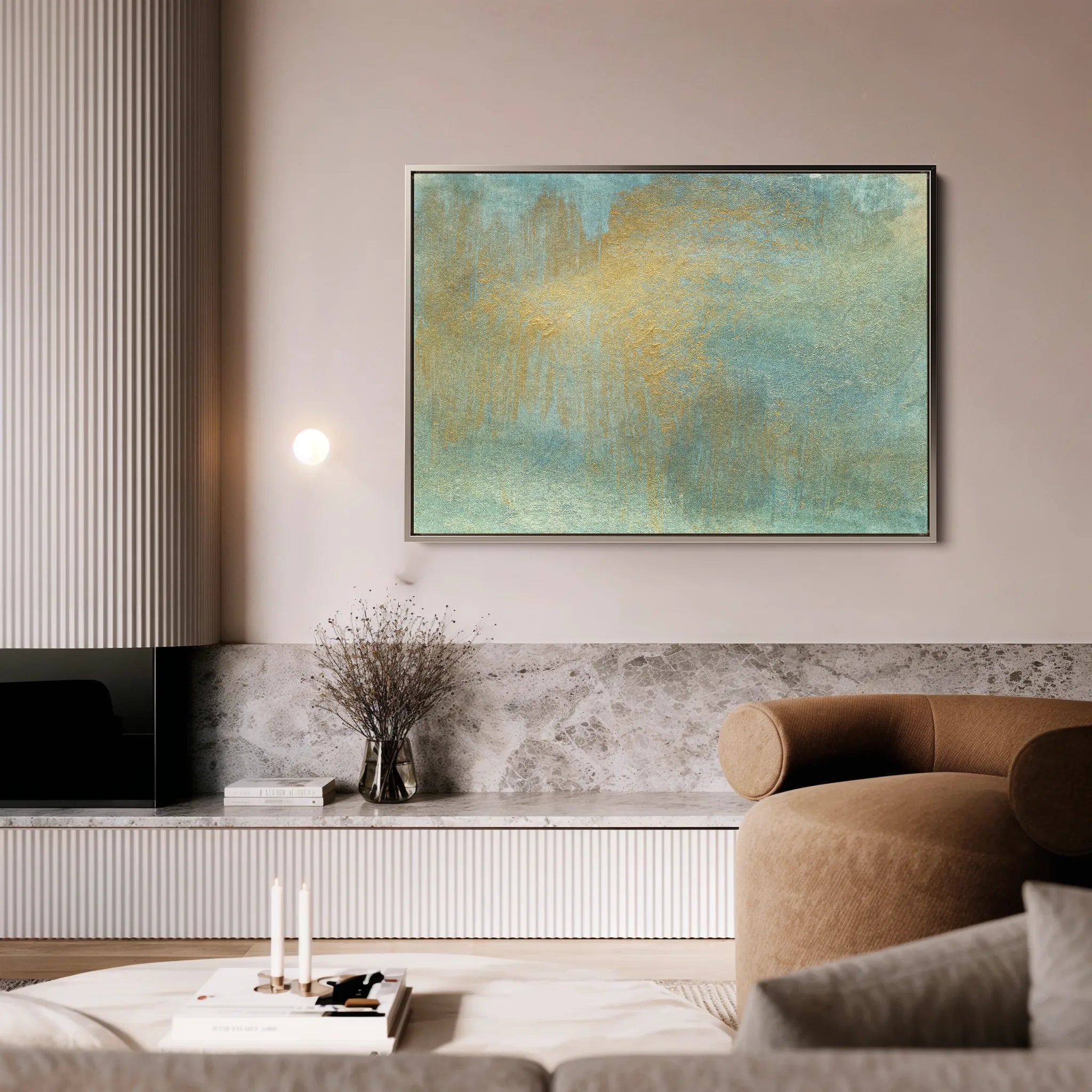 Abstract 196 Canvas Art 18" x 24" / 45 x 60 cm / Black