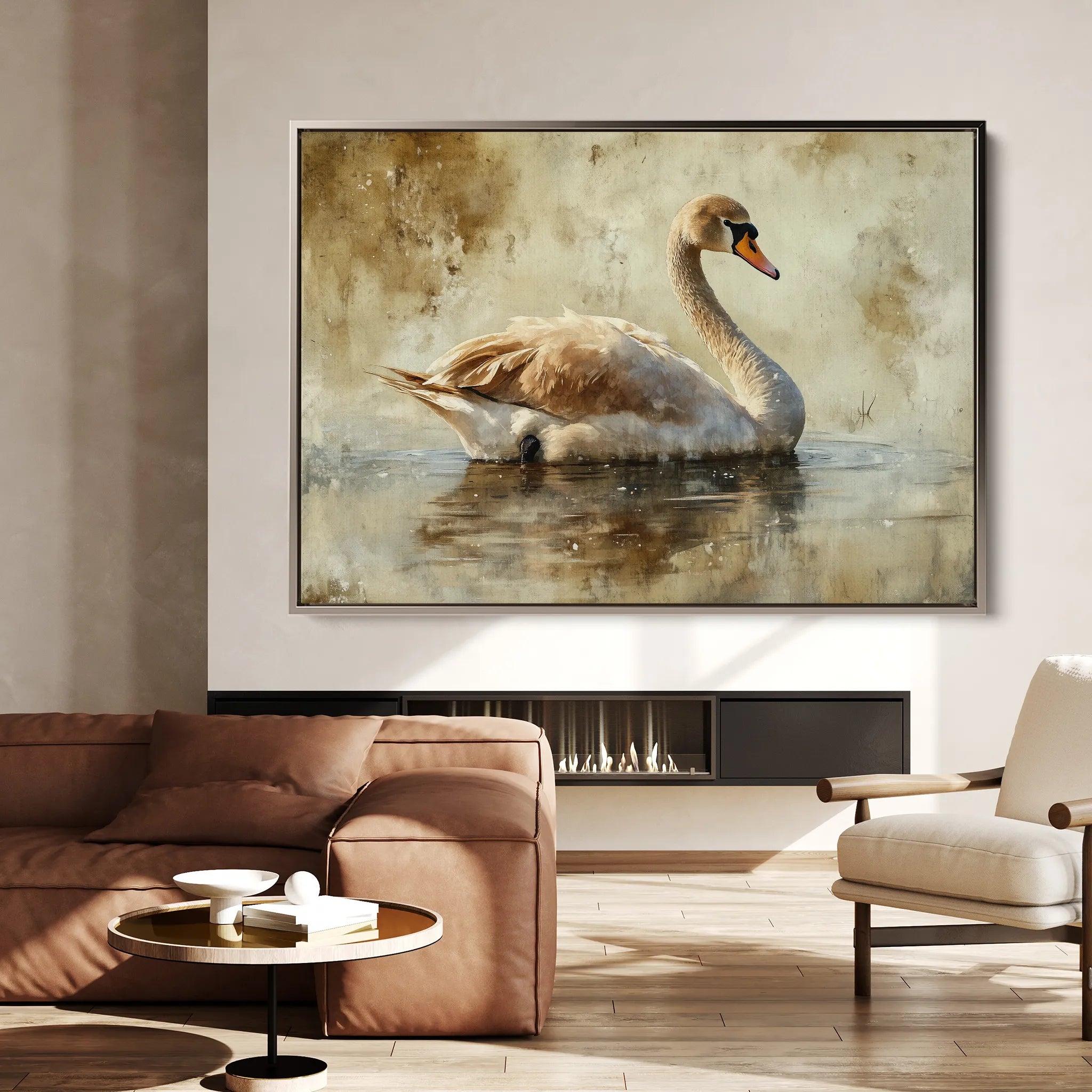 Animals 196 Canvas Art 18" x 24" / 45 x 60 cm / Black