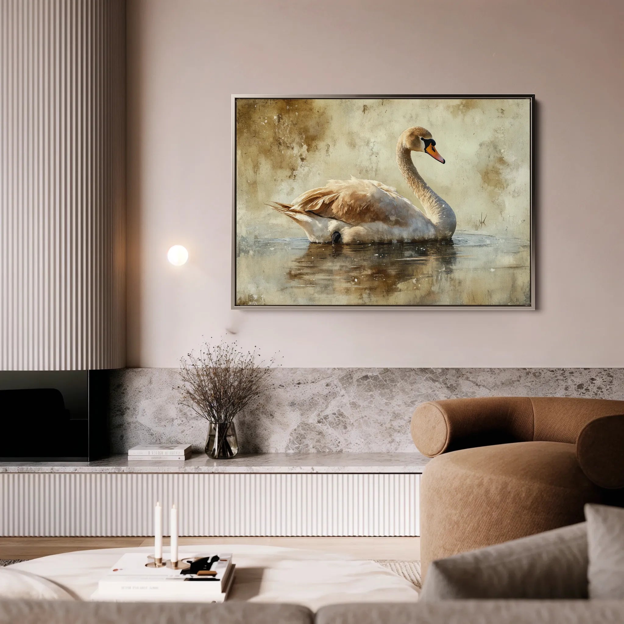 Animals 196 Canvas Art 18" x 24" / 45 x 60 cm / Black