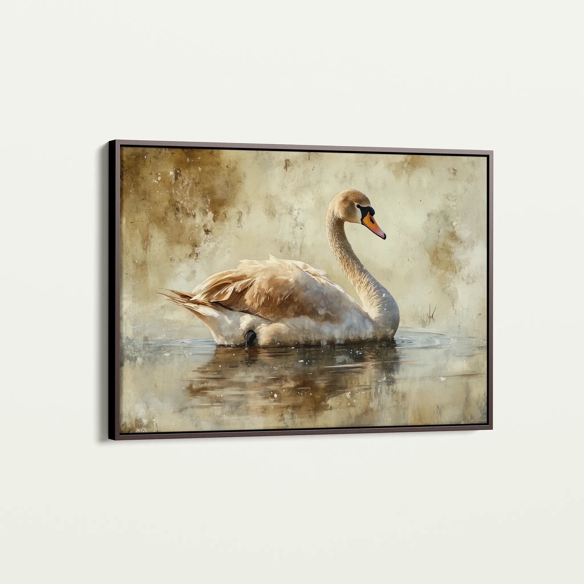 Animals 196 Canvas Art 18" x 24" / 45 x 60 cm / Black