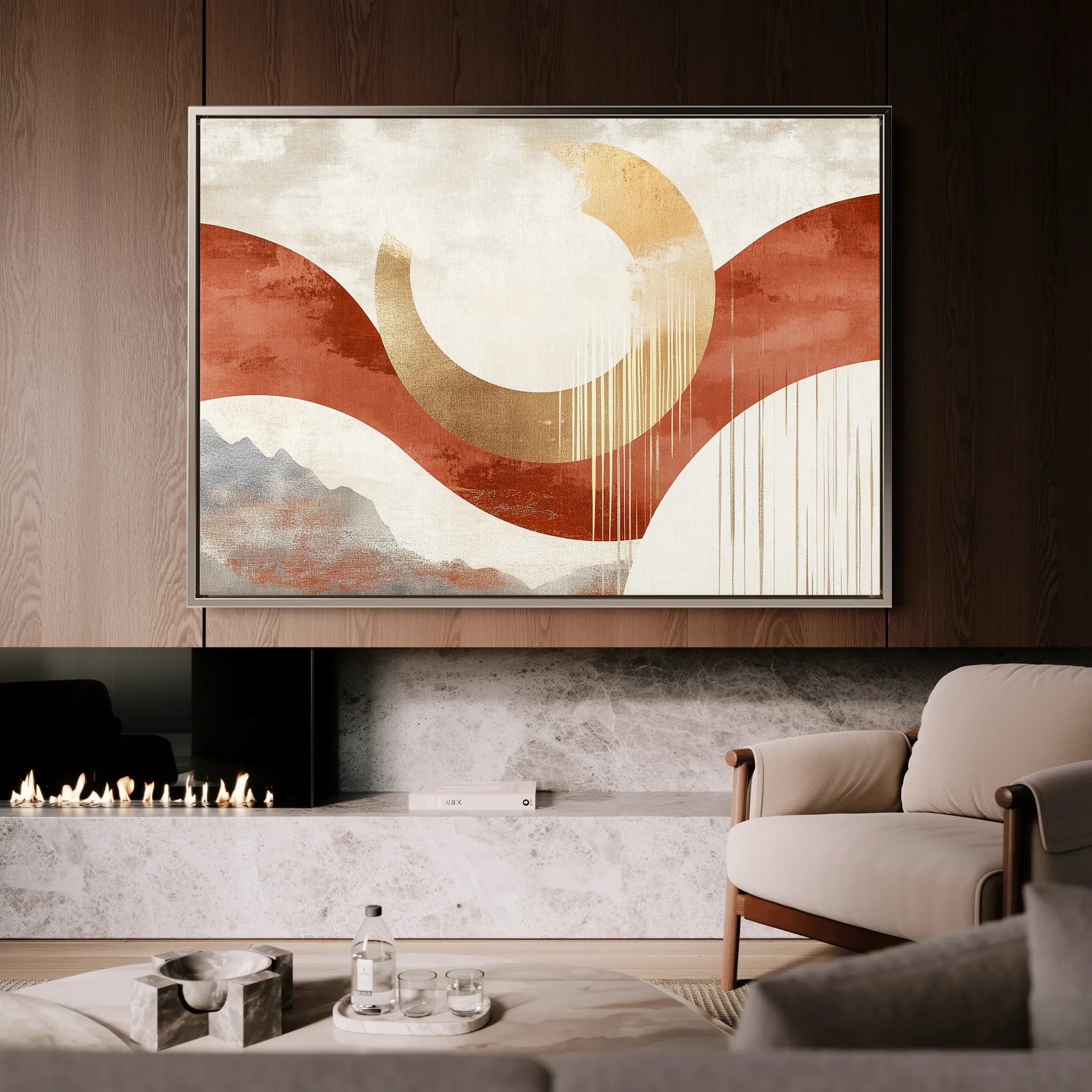 Boho 196 Canvas Art 18" x 24" / 45 x 60 cm / Black
