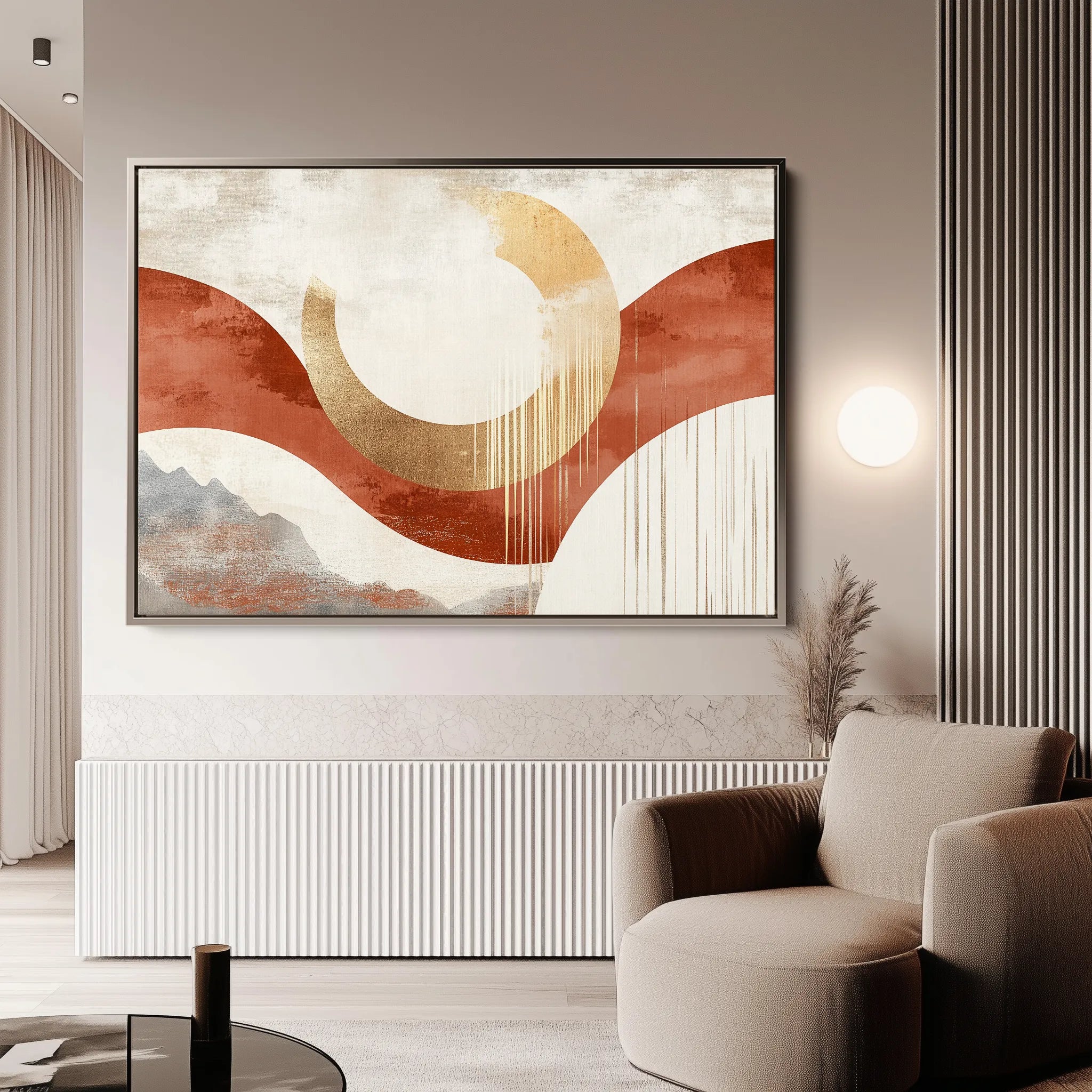 Boho 196 Canvas Art 18" x 24" / 45 x 60 cm / Black
