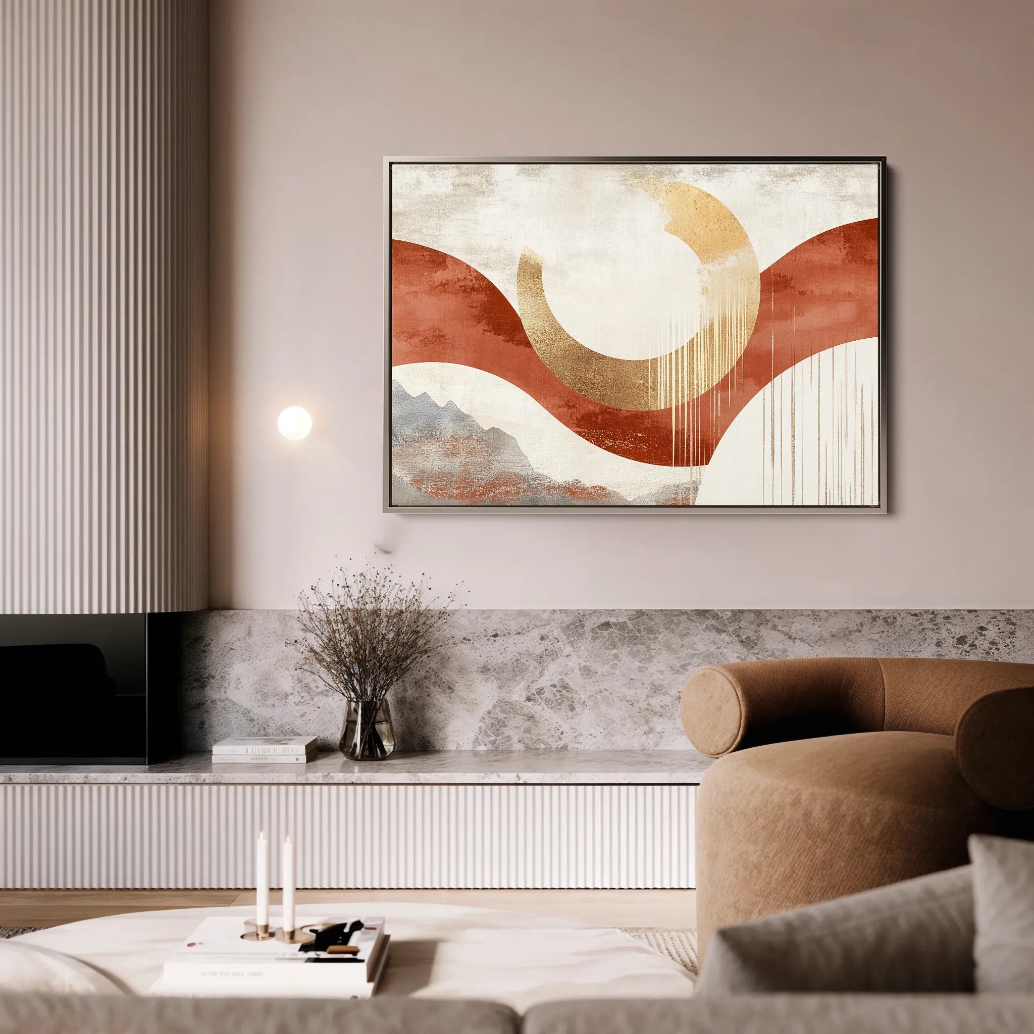 Boho 196 Canvas Art 18" x 24" / 45 x 60 cm / Black