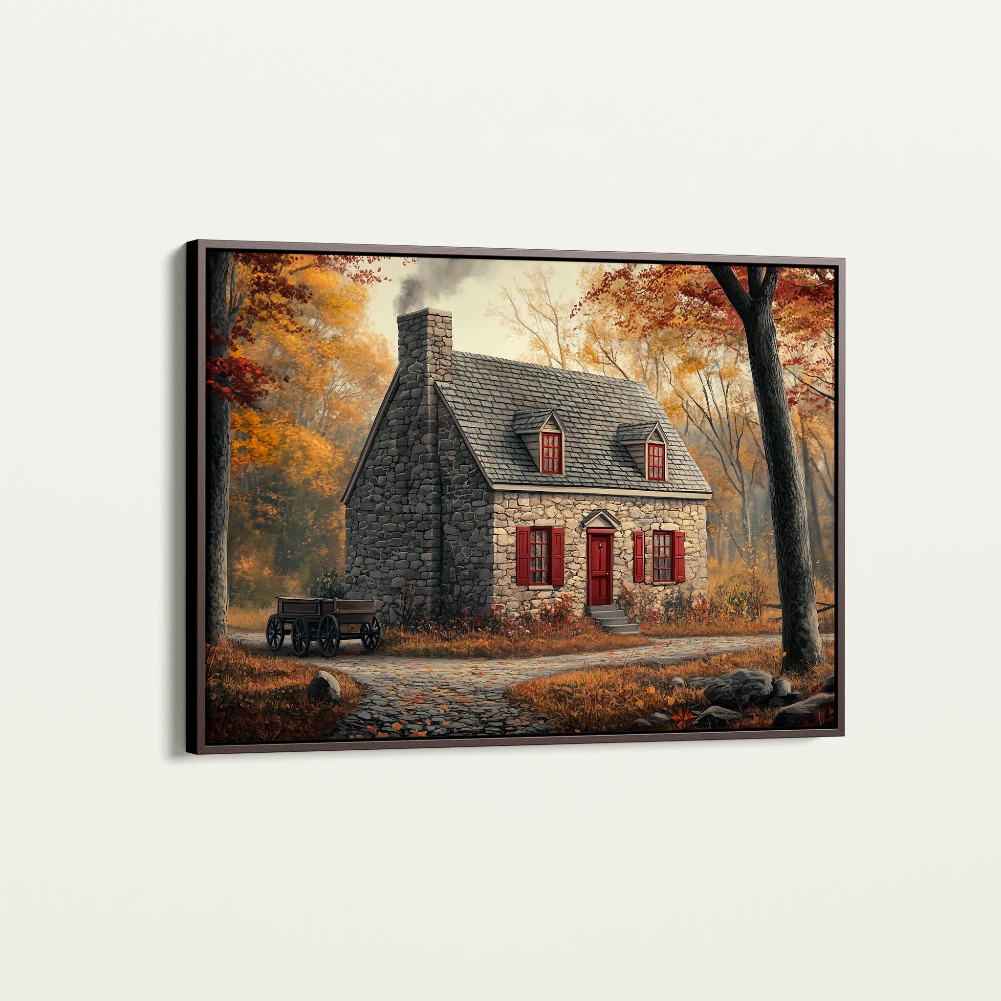 Landscape 196 Canvas Art 18" x 24" / 45 x 60 cm / Black