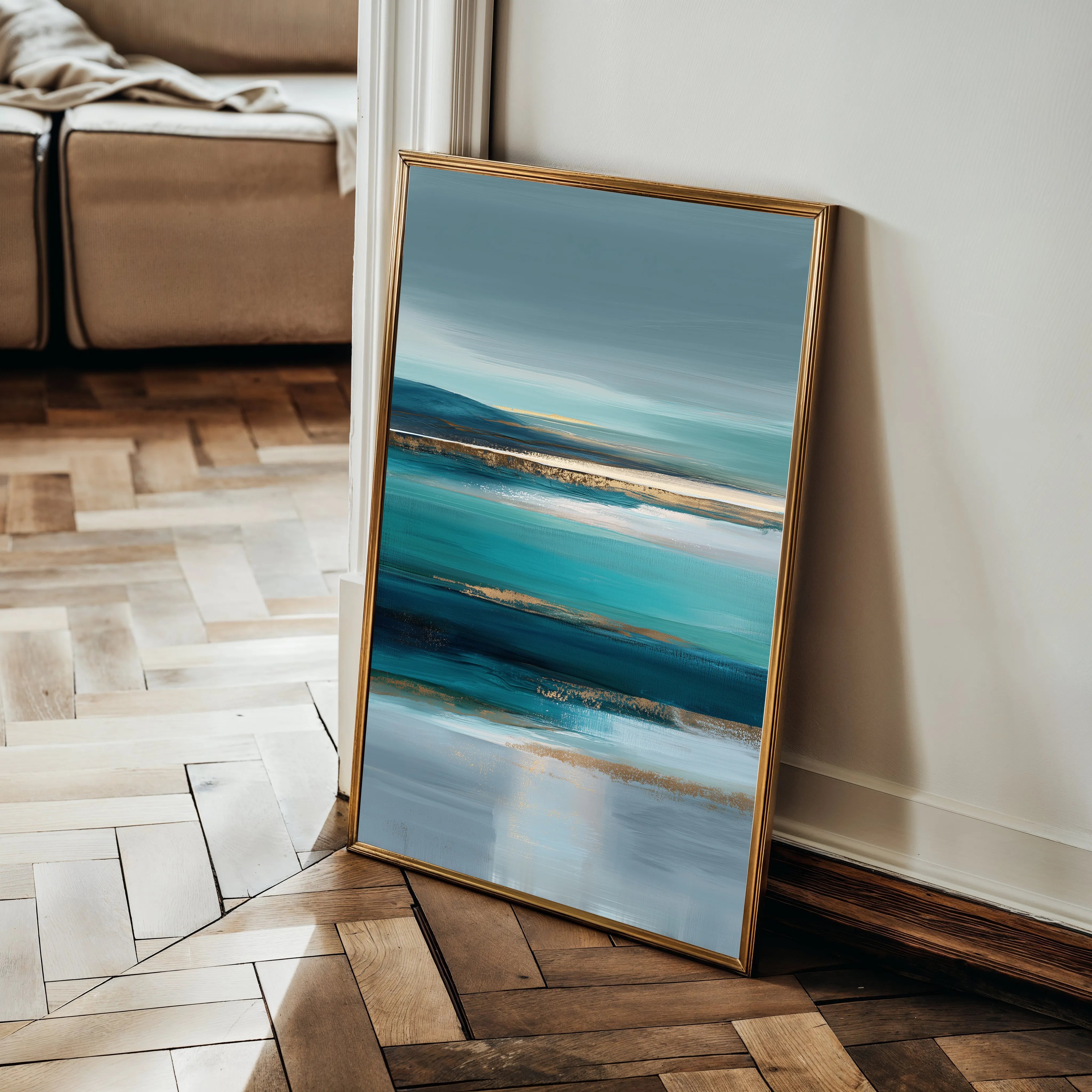 Abstract 1960 Canvas Art 18" x 24" / 45 x 60 cm / Black