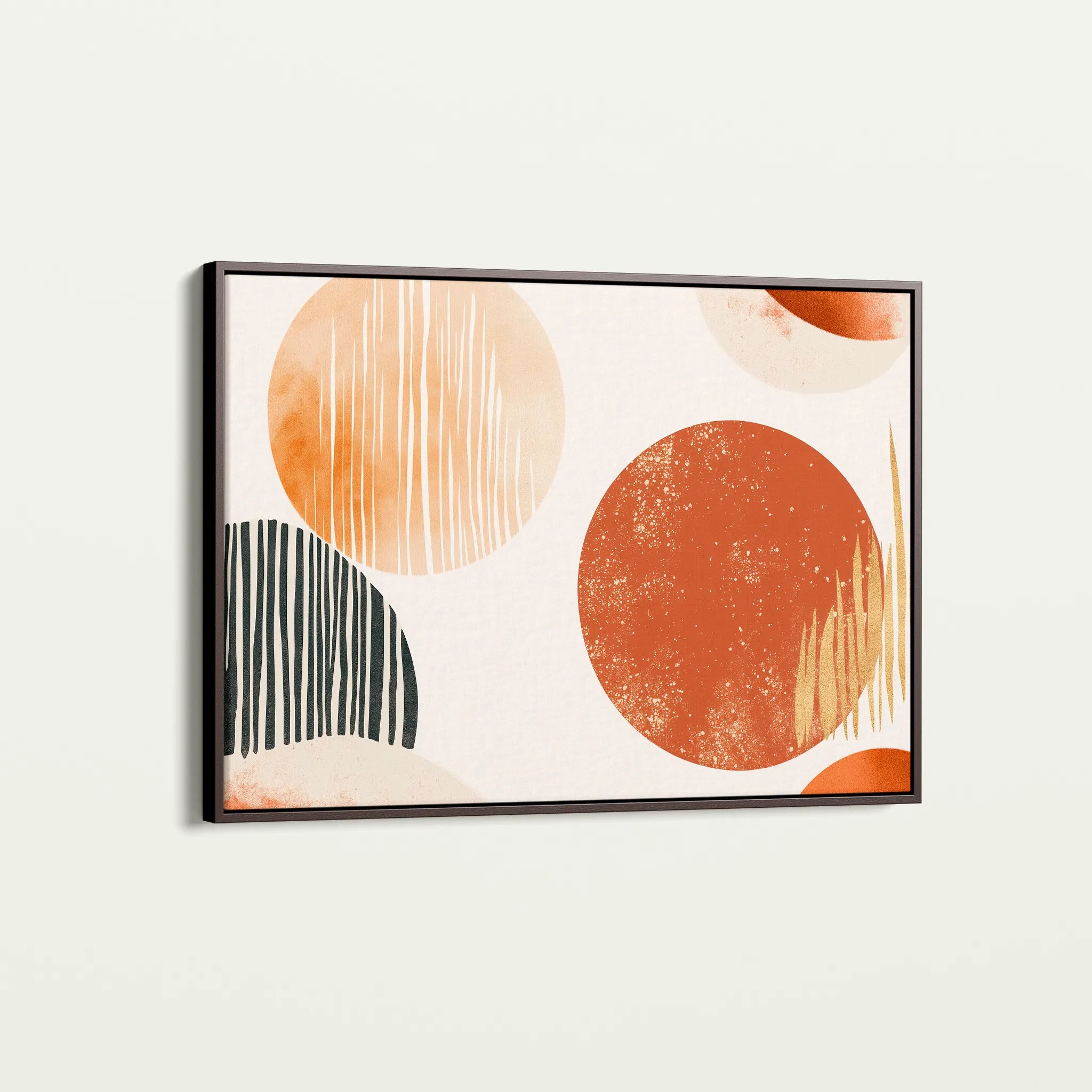 Boho 197 Canvas Art 18" x 24" / 45 x 60 cm / Black