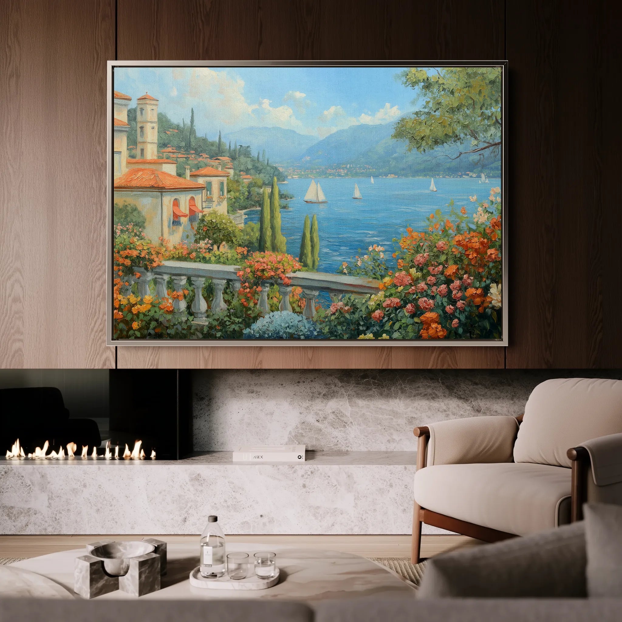 Landscape 197 Canvas Art 18" x 24" / 45 x 60 cm / Black