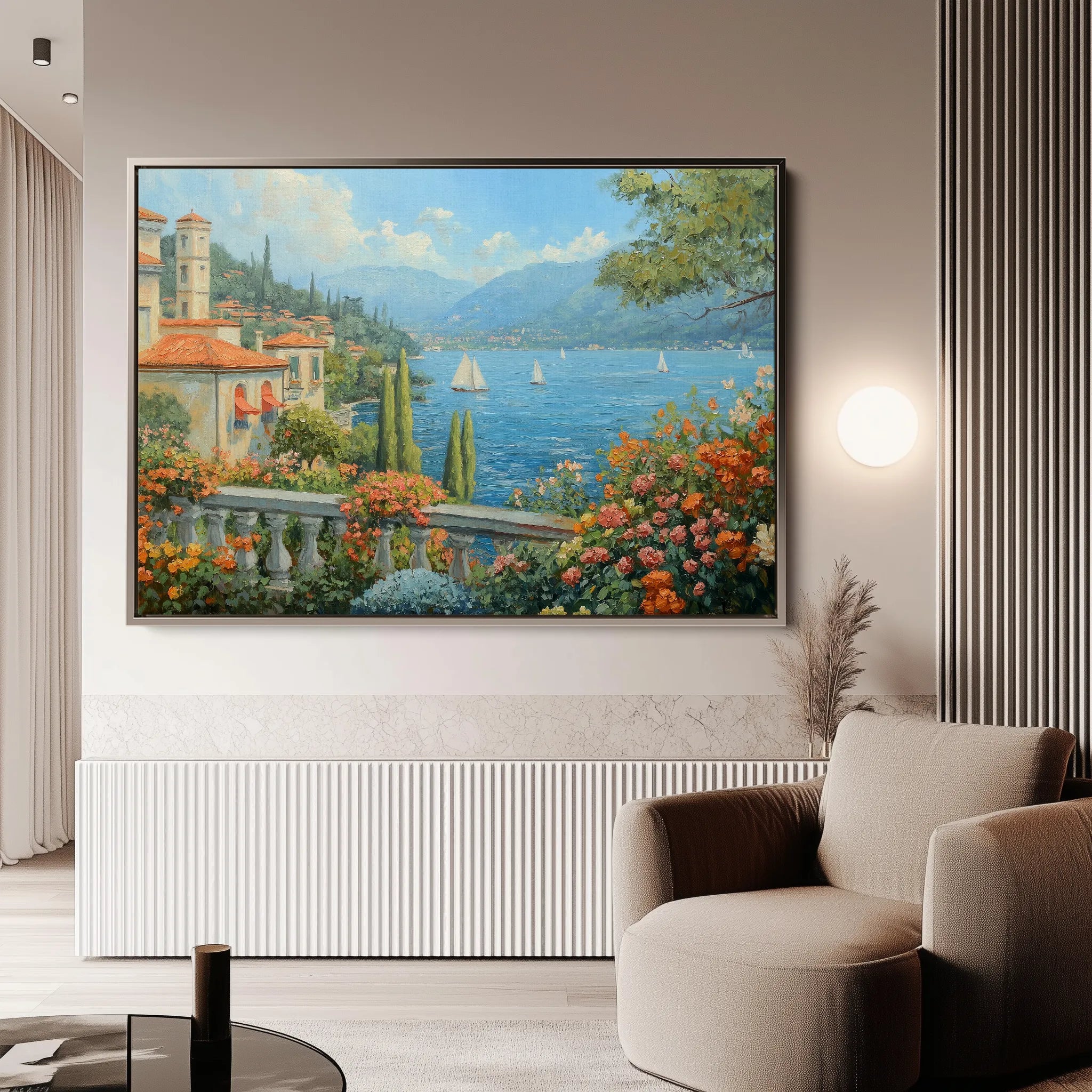 Landscape 197 Canvas Art 18" x 24" / 45 x 60 cm / Black