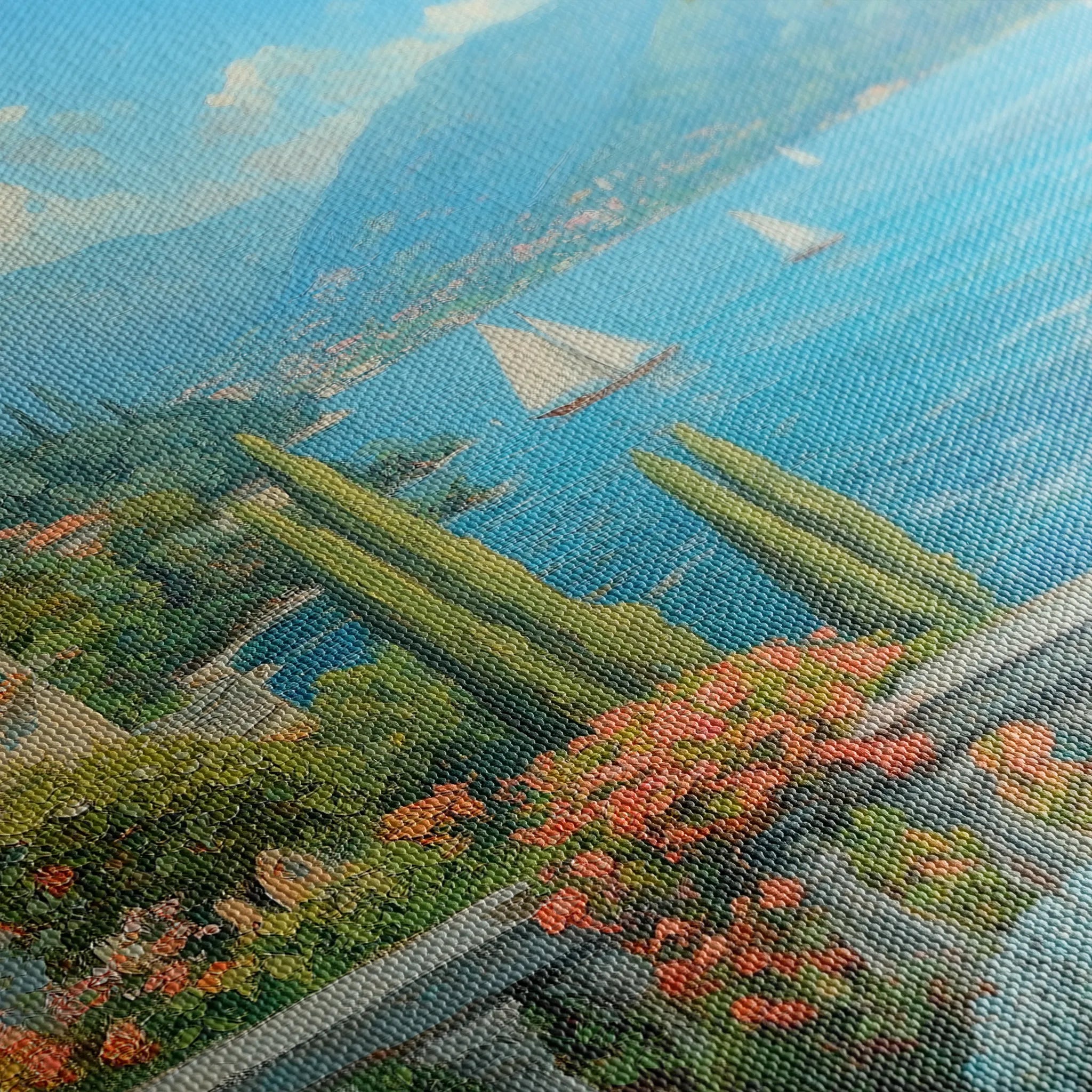 Landscape 197 Canvas Art 18" x 24" / 45 x 60 cm / Black