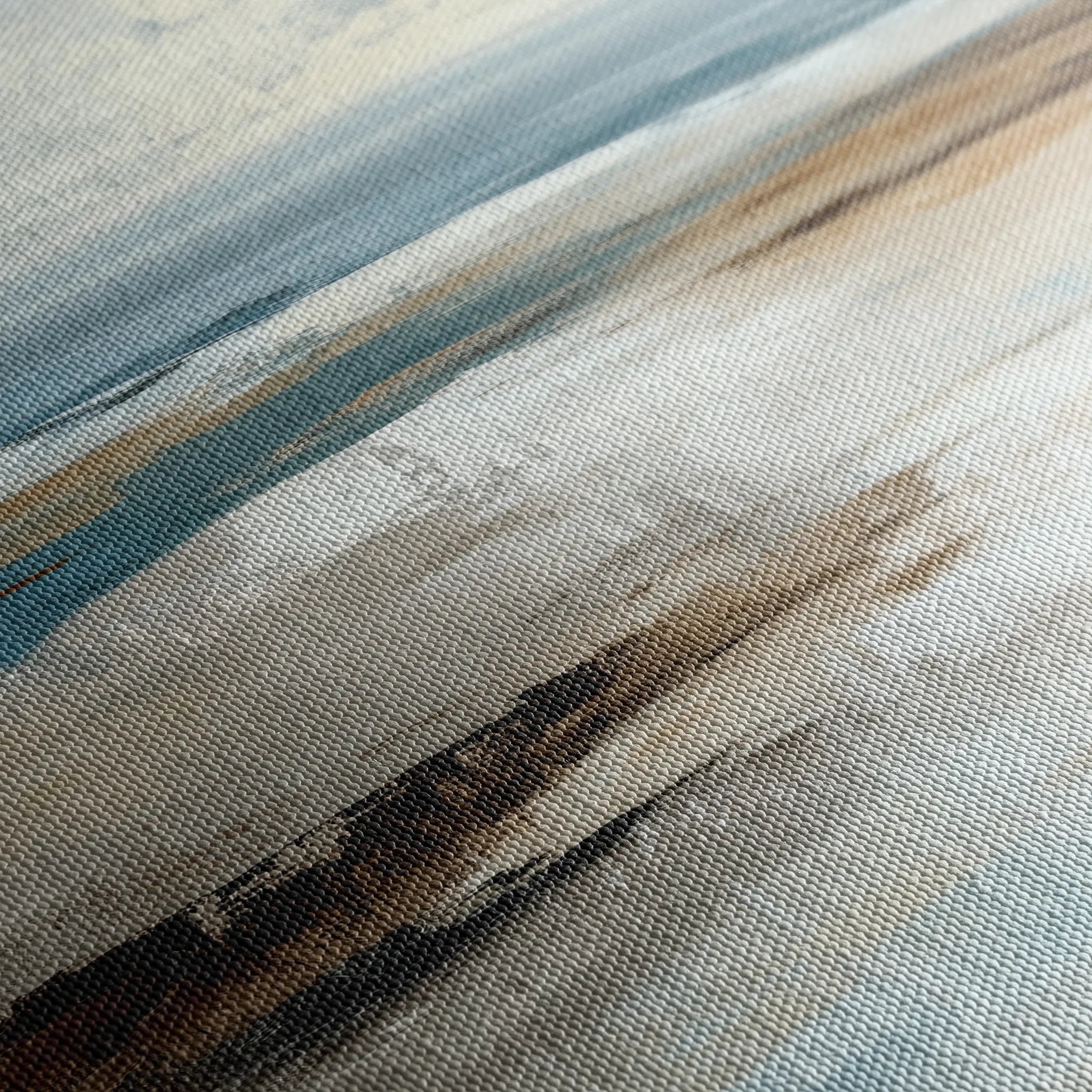 Abstract 1975 Canvas Art 18" x 24" / 45 x 60 cm / Black