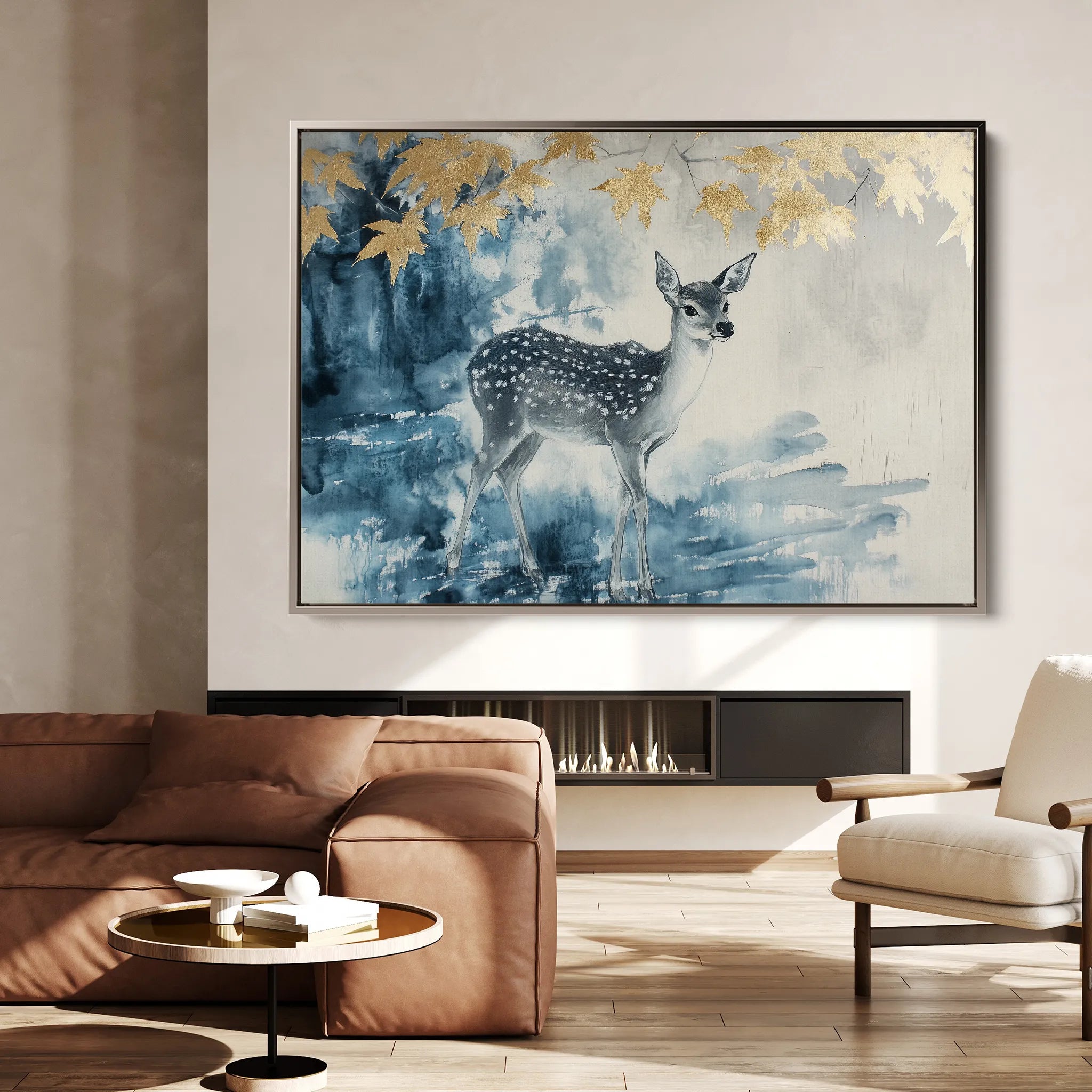 Animals 198 Canvas Art 18" x 24" / 45 x 60 cm / Black