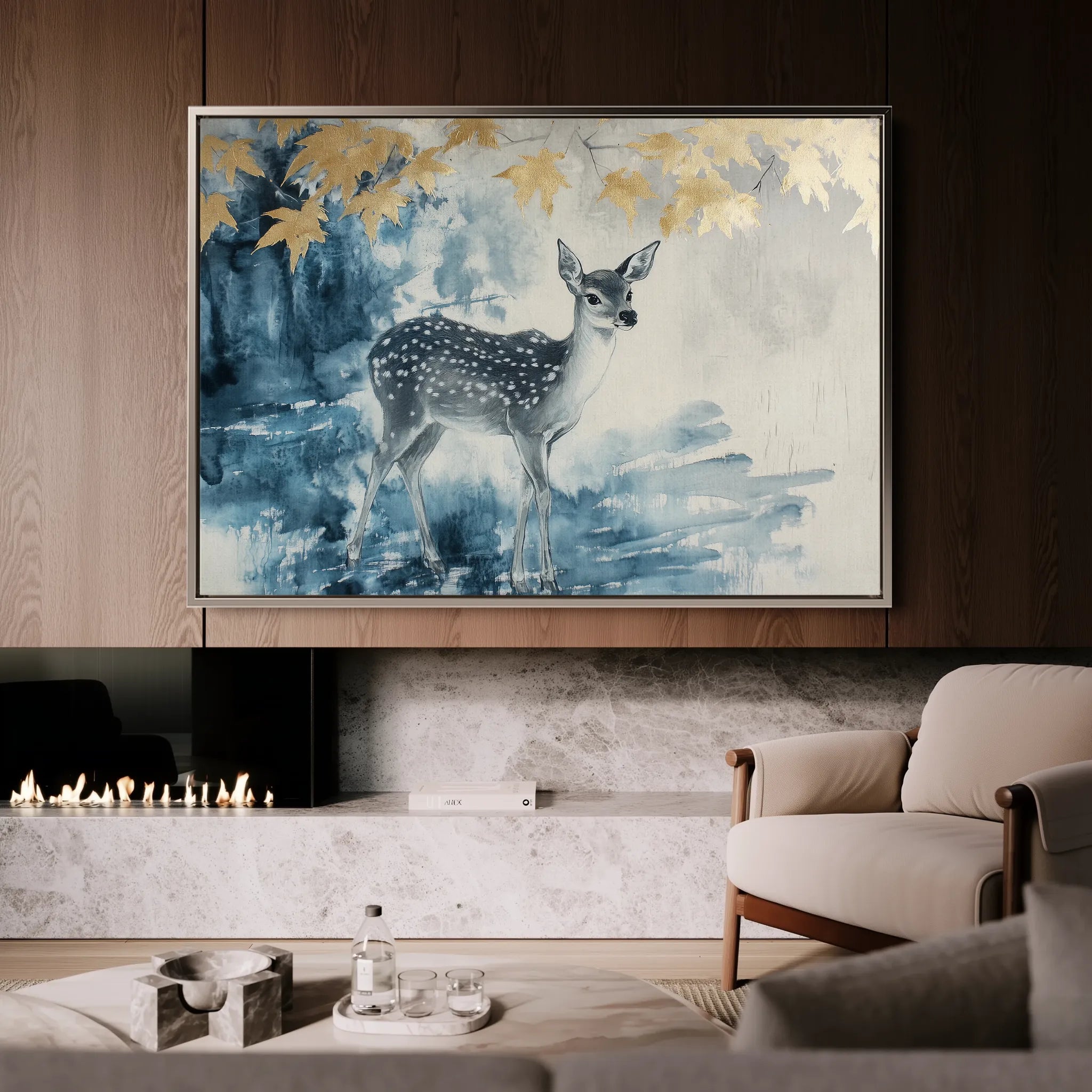 Animals 198 Canvas Art 18" x 24" / 45 x 60 cm / Black