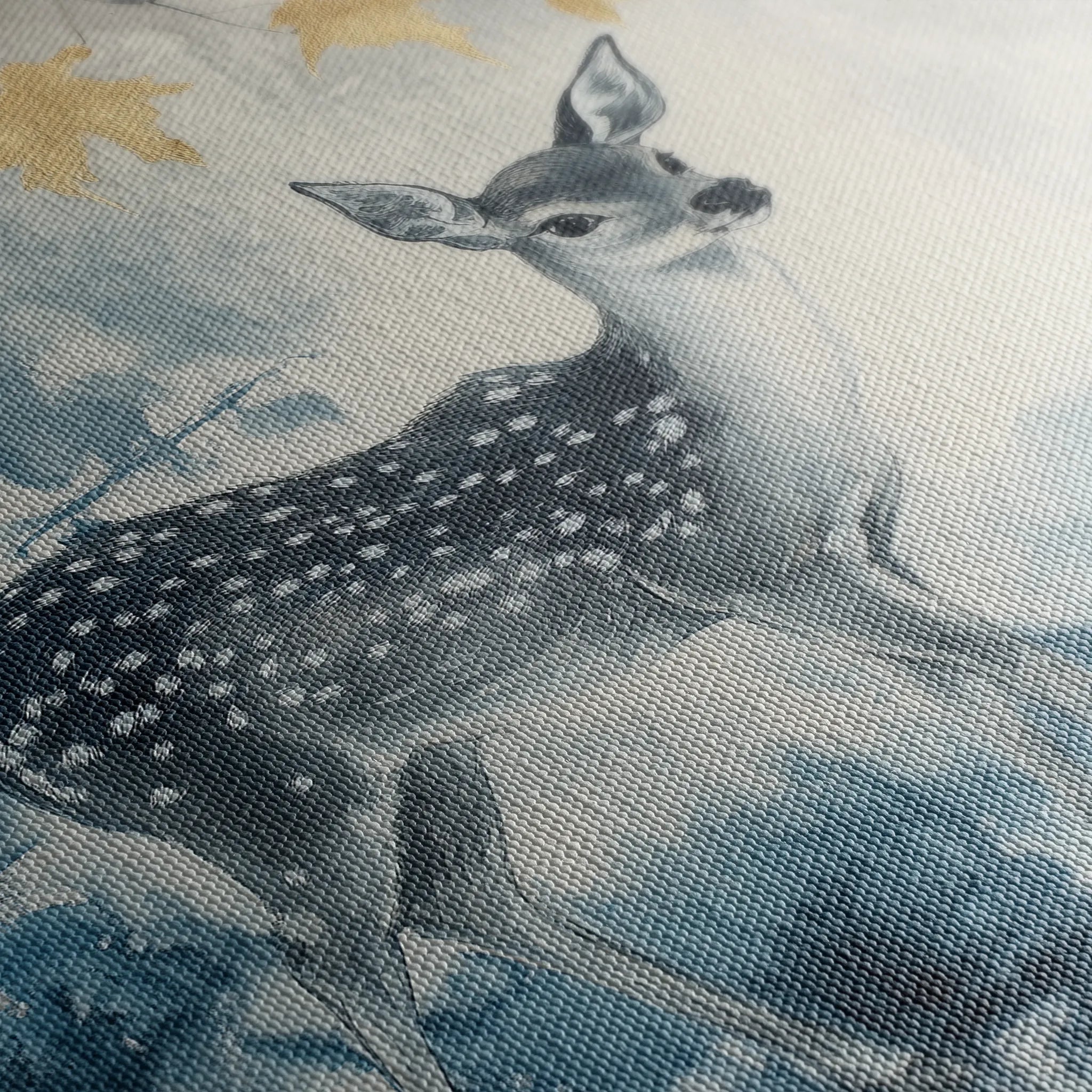 Animals 198 Canvas Art 18" x 24" / 45 x 60 cm / Black