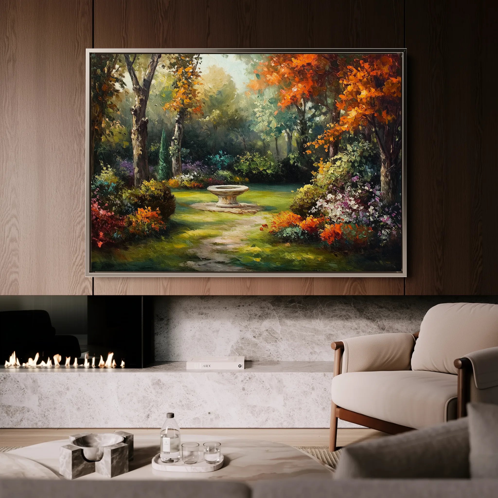 Landscape 198 Canvas Art 18" x 24" / 45 x 60 cm / Black