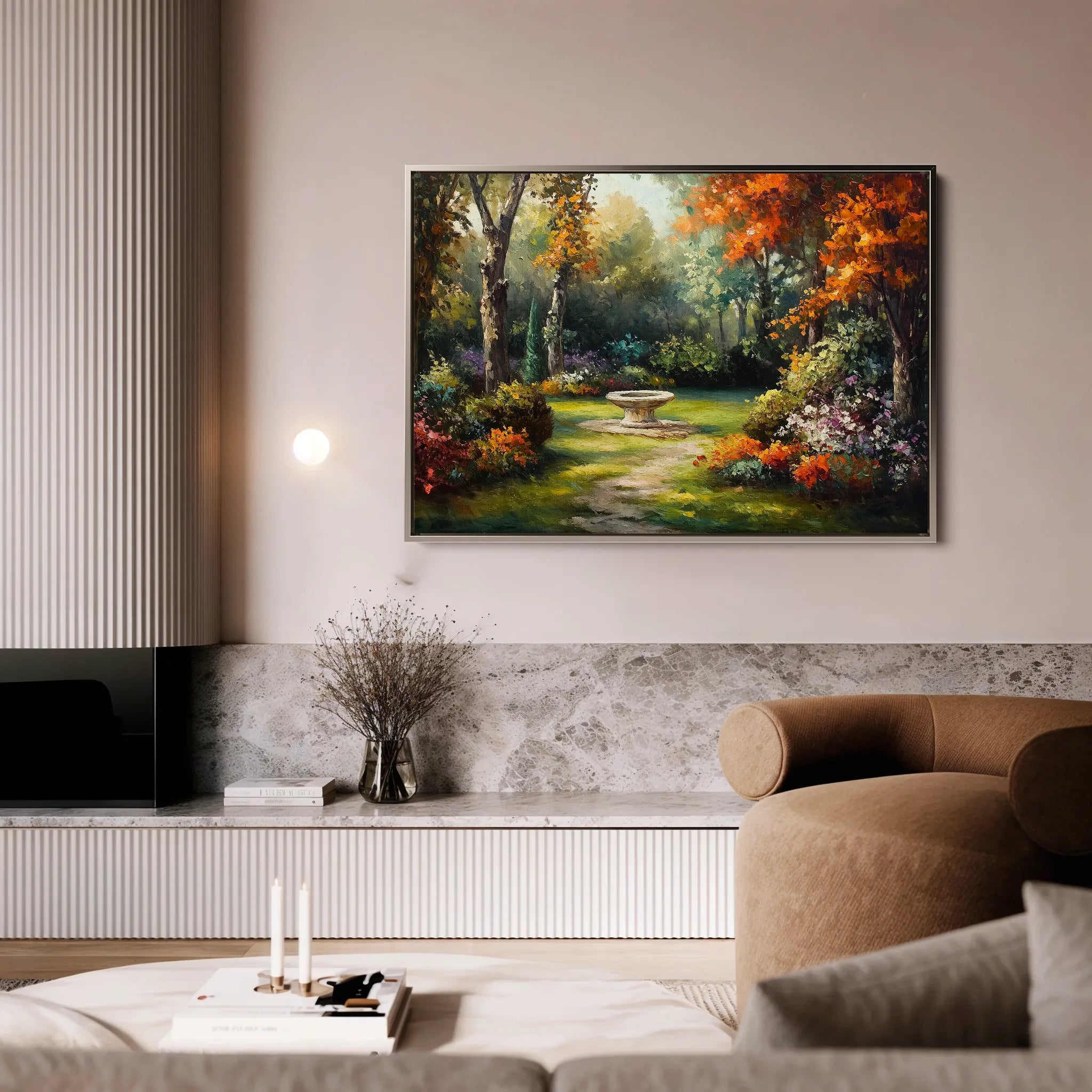 Landscape 198 Canvas Art 18" x 24" / 45 x 60 cm / Black