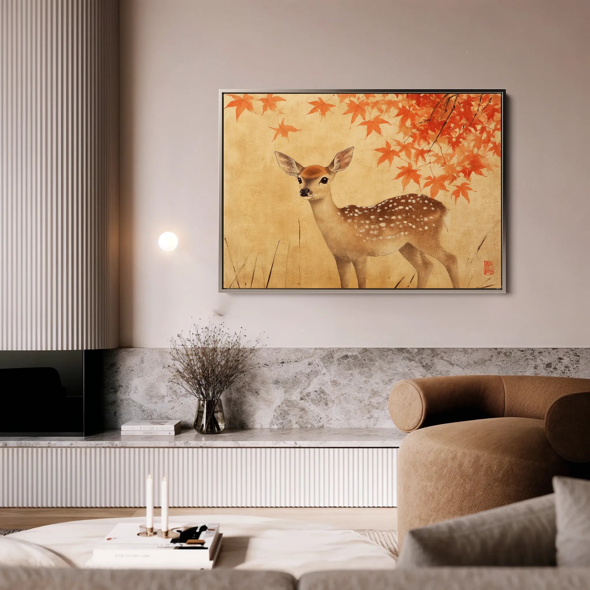 Animals 199 Canvas Art 18" x 24" / 45 x 60 cm / Black