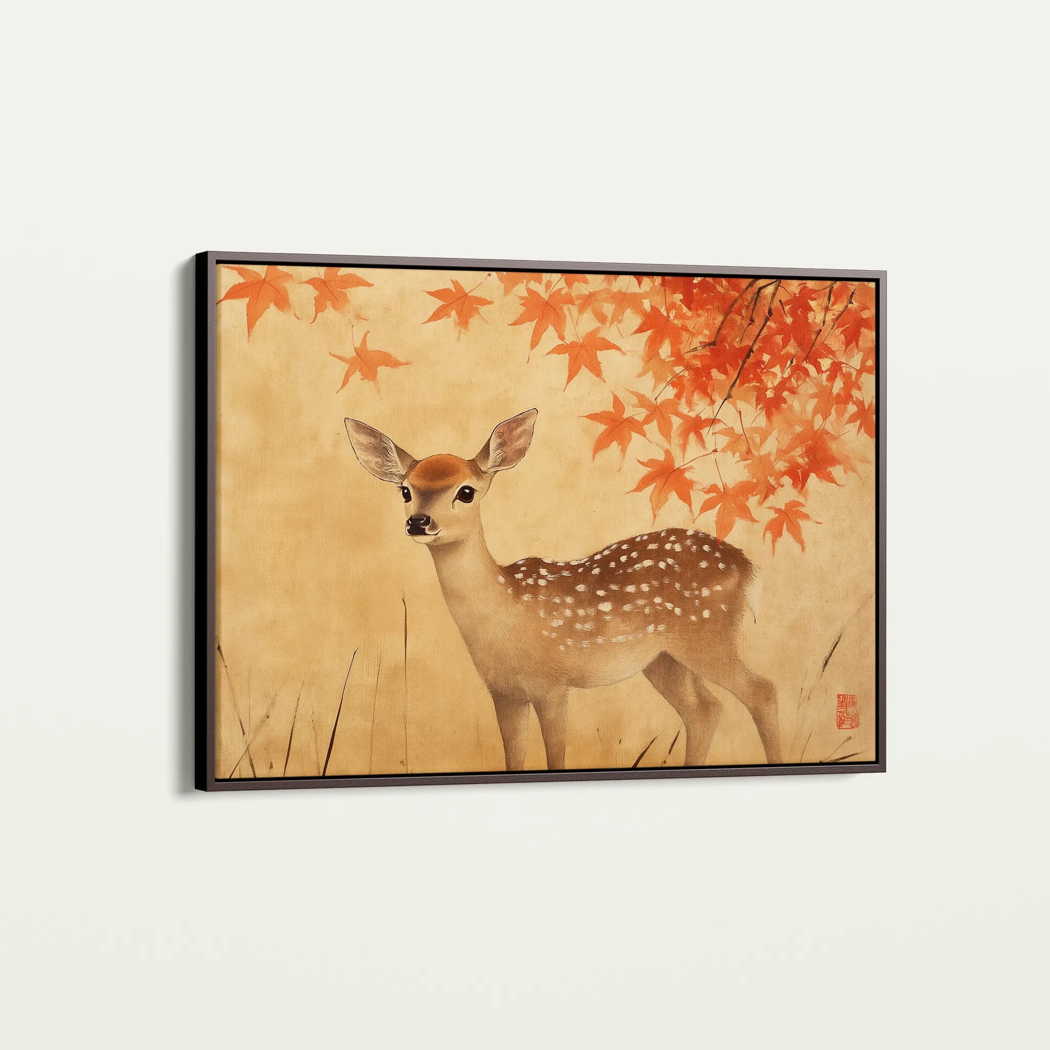 Animals 199 Canvas Art 18" x 24" / 45 x 60 cm / Black