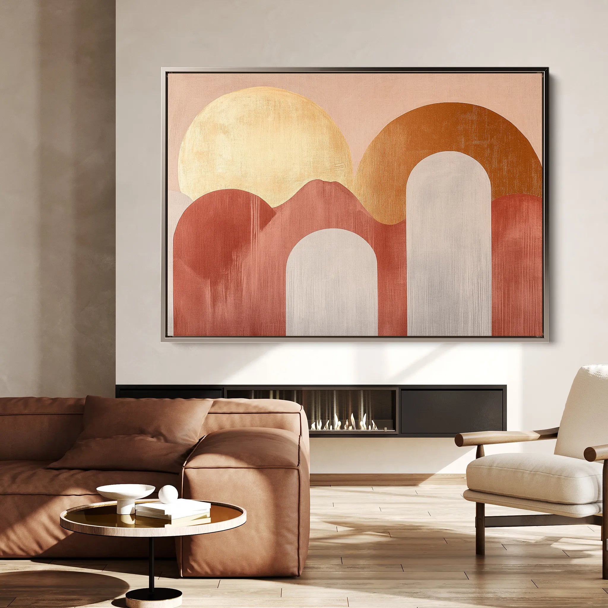 Boho 199 Canvas Art 18" x 24" / 45 x 60 cm / Black
