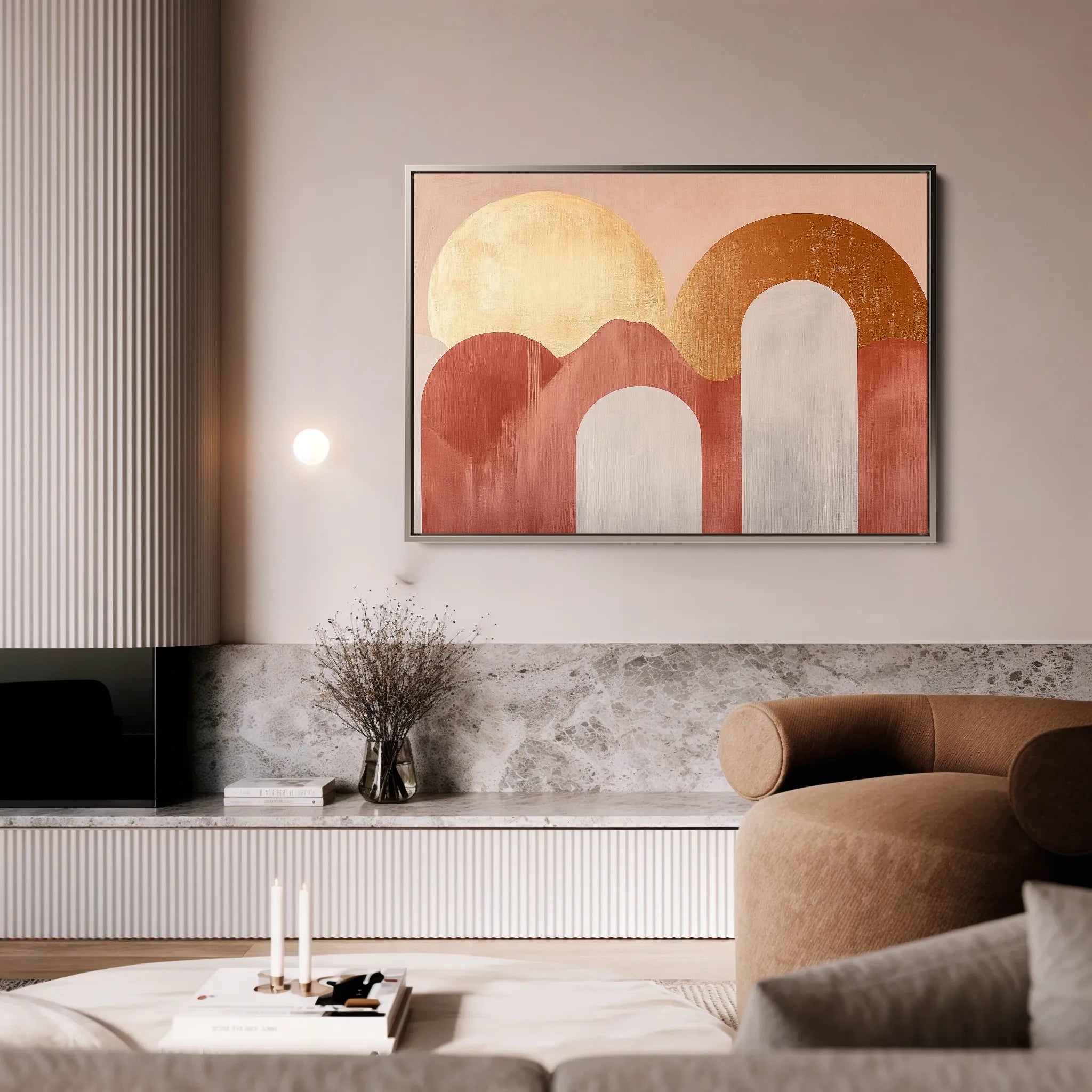 Boho 199 Canvas Art 18" x 24" / 45 x 60 cm / Black