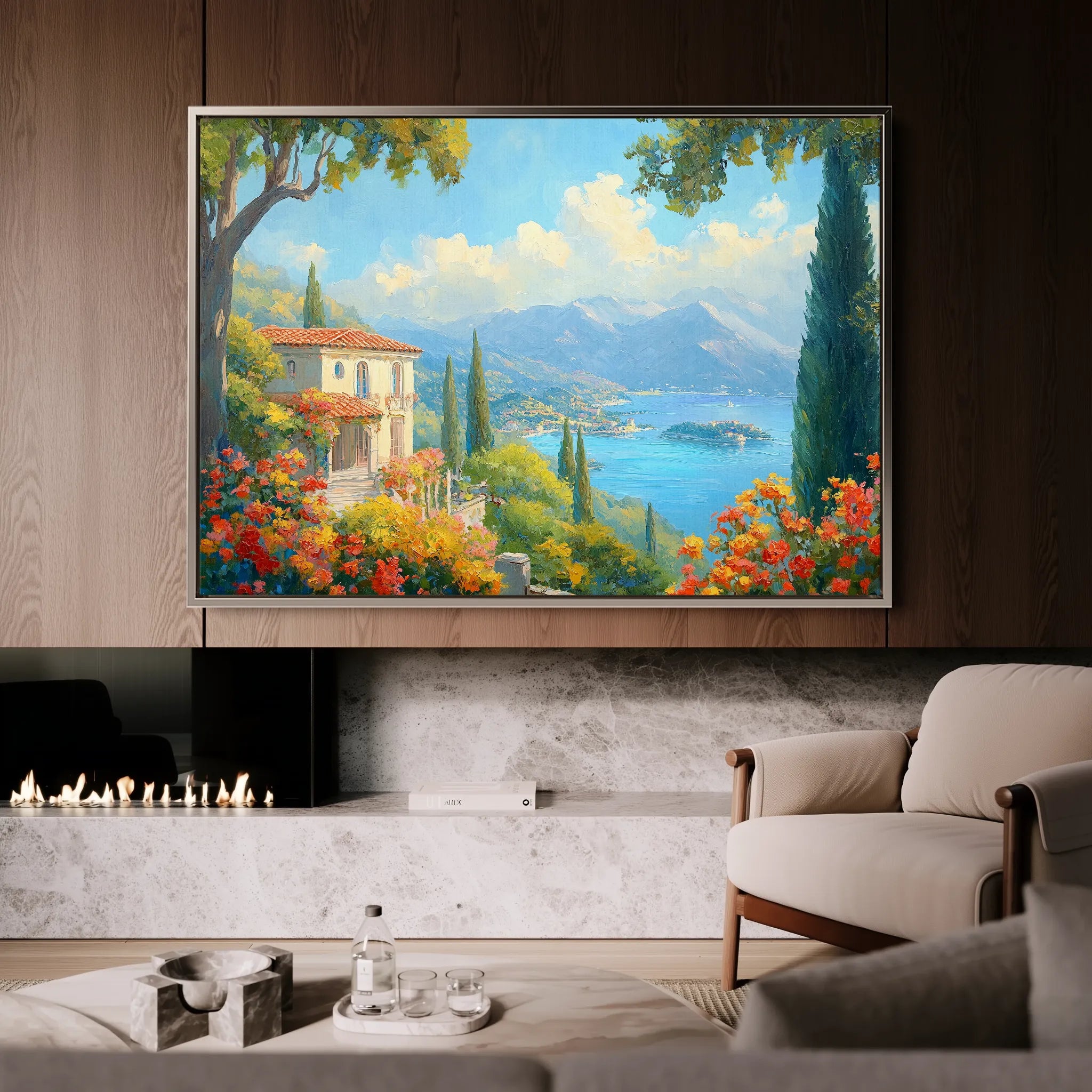 Landscape 199 Canvas Art 18" x 24" / 45 x 60 cm / Black