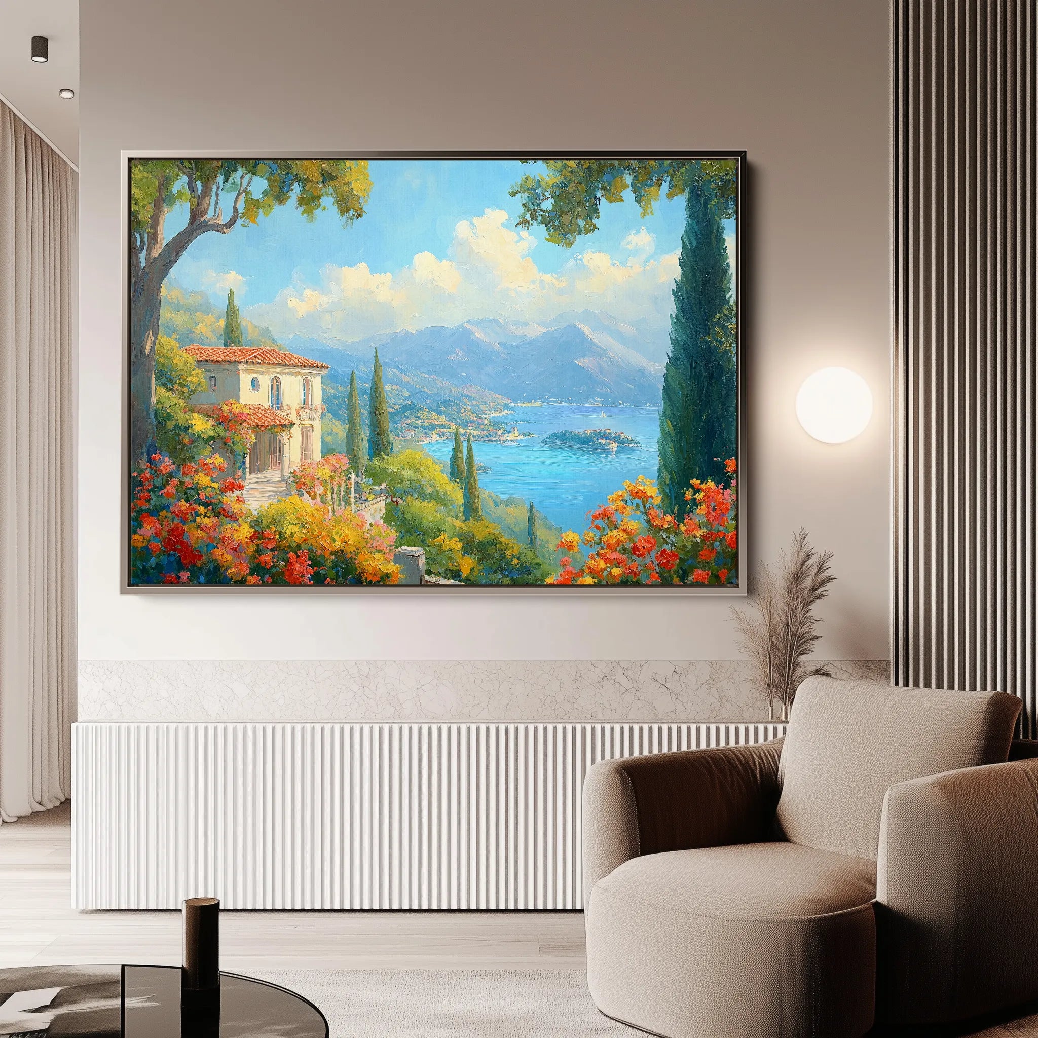 Landscape 199 Canvas Art 18" x 24" / 45 x 60 cm / Black