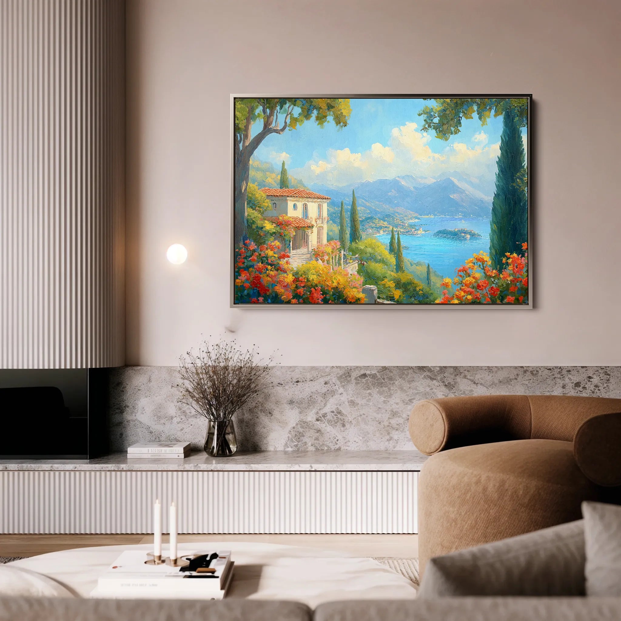 Landscape 199 Canvas Art 18" x 24" / 45 x 60 cm / Black