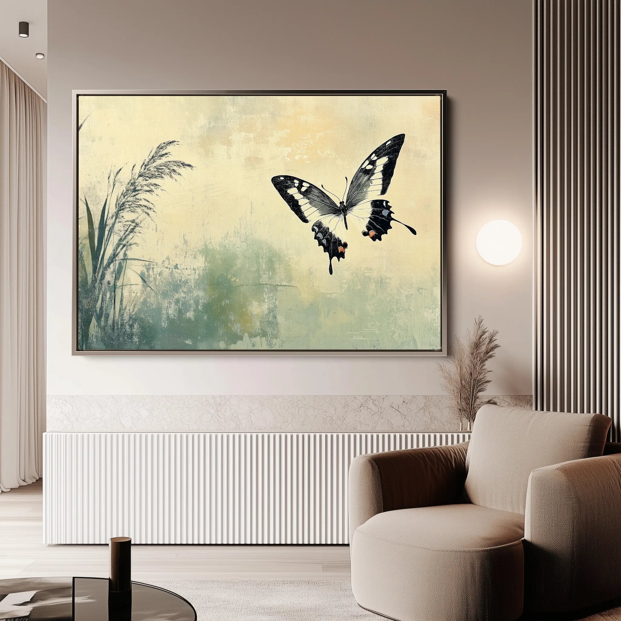 Animals 200 Canvas Art 18" x 24" / 45 x 60 cm / Black