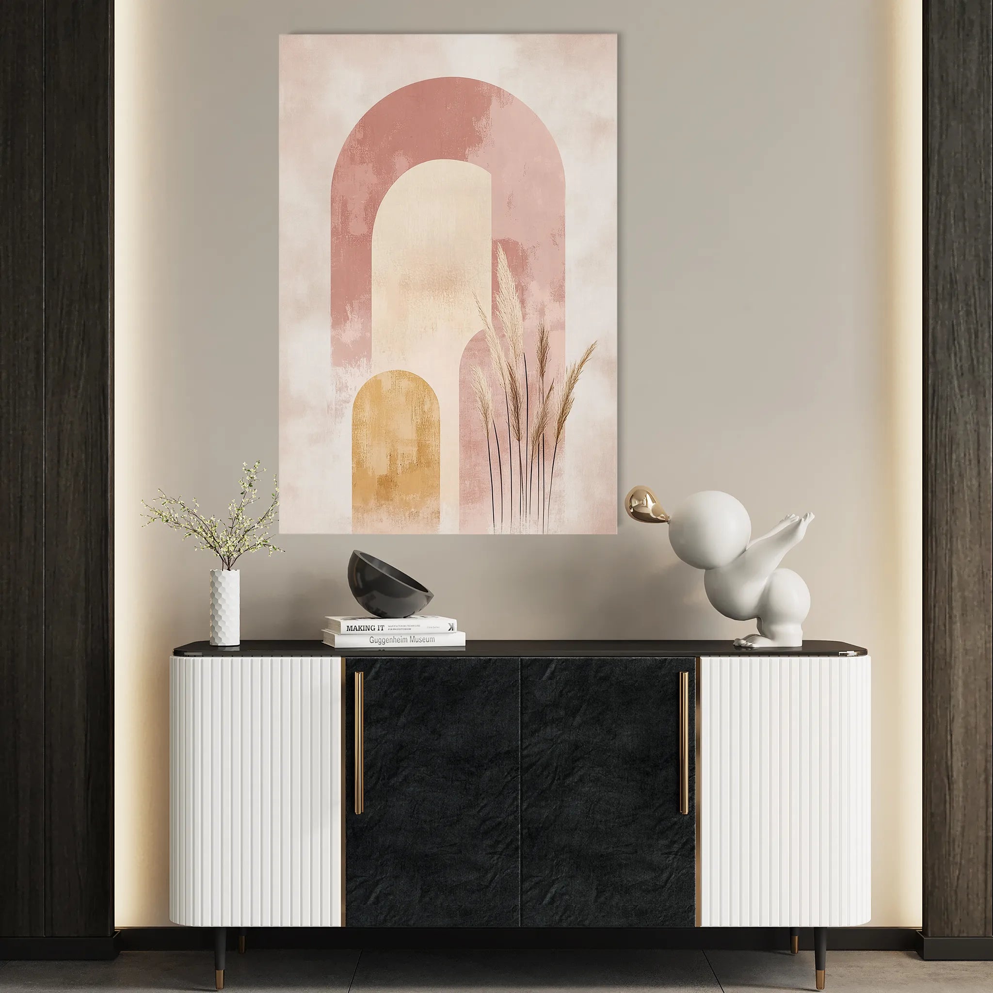 Boho 200 Canvas Art 18" x 24" / 45 x 60 cm / Black