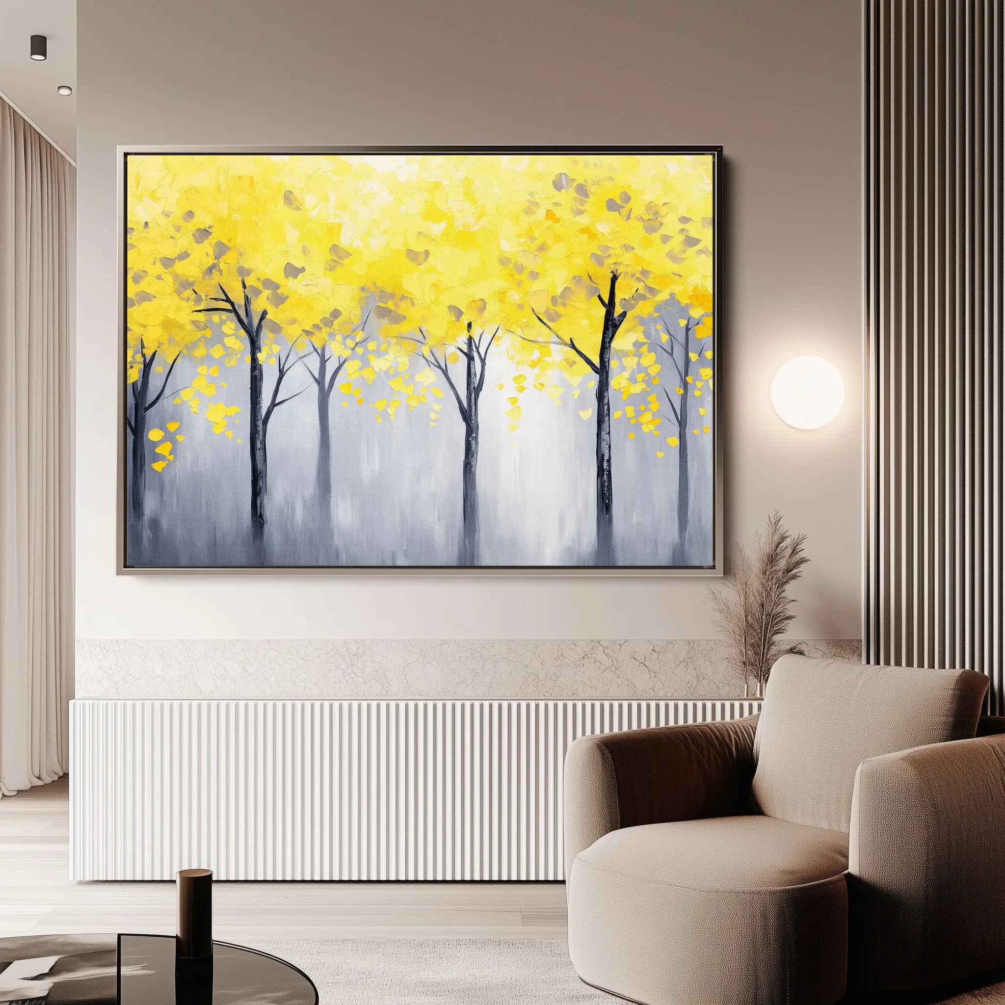 Landscape 200 Canvas Art 18" x 24" / 45 x 60 cm / Black