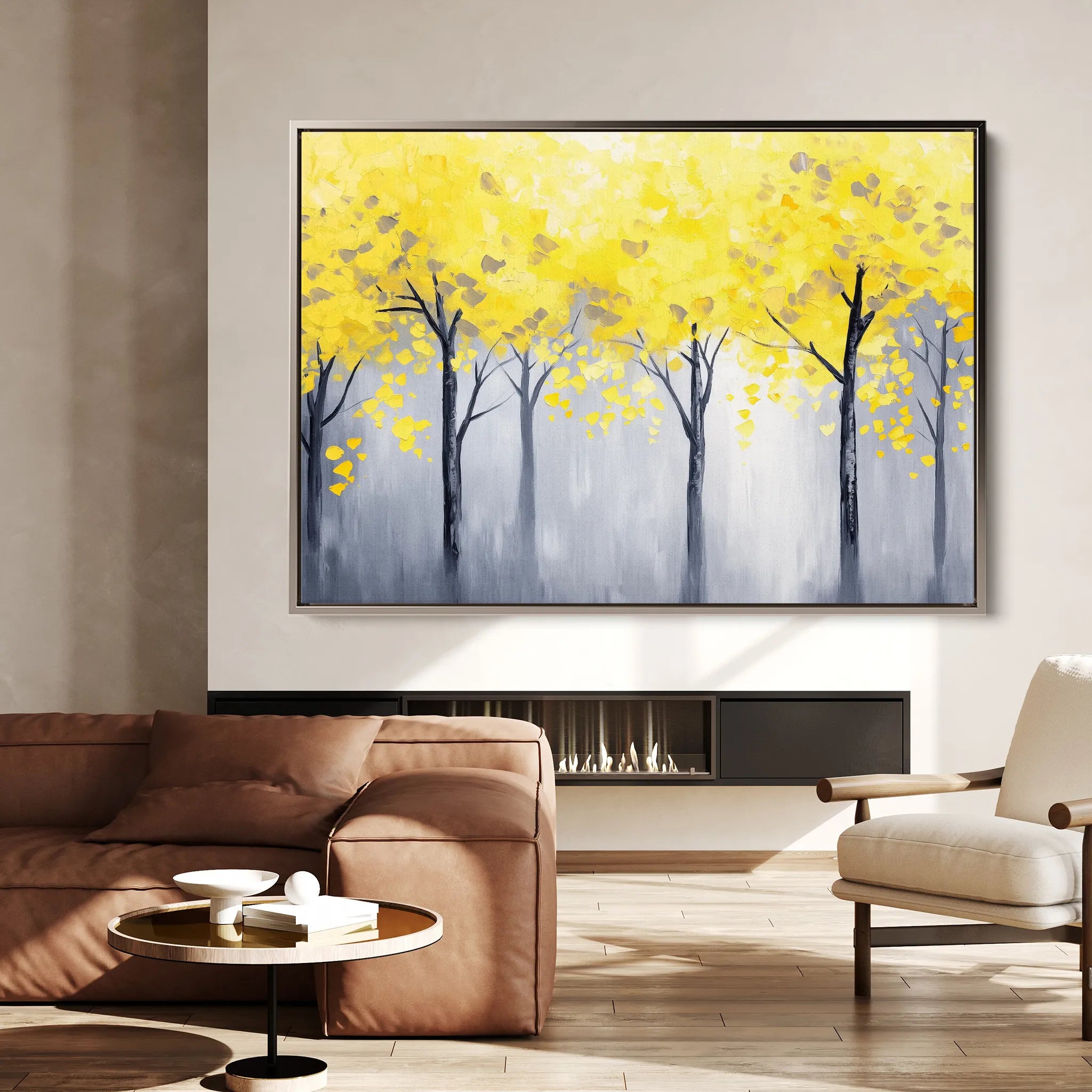 Landscape 200 Canvas Art 18" x 24" / 45 x 60 cm / Black