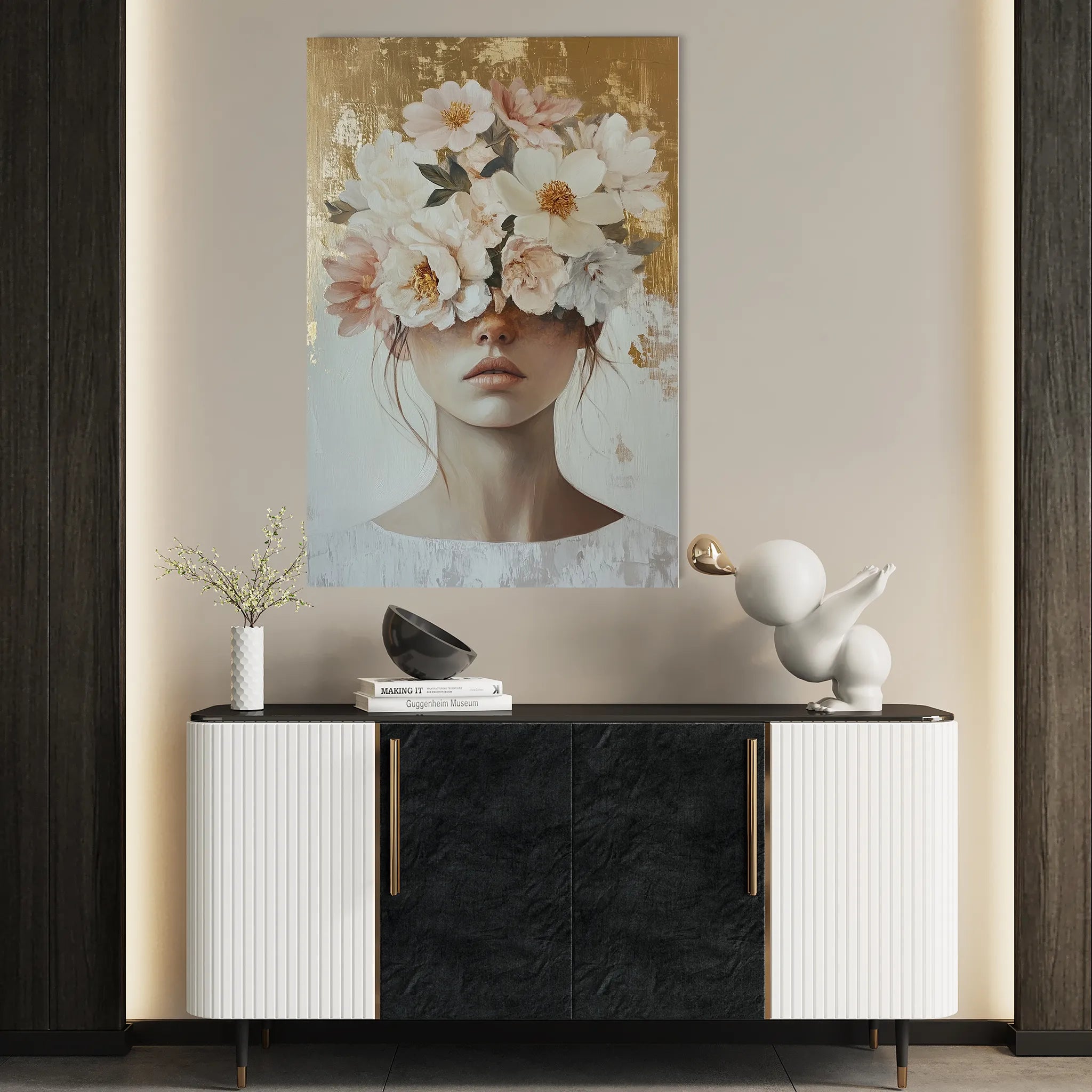 Portrait 200 Canvas Art 18" x 24" / 45 x 60 cm / Black