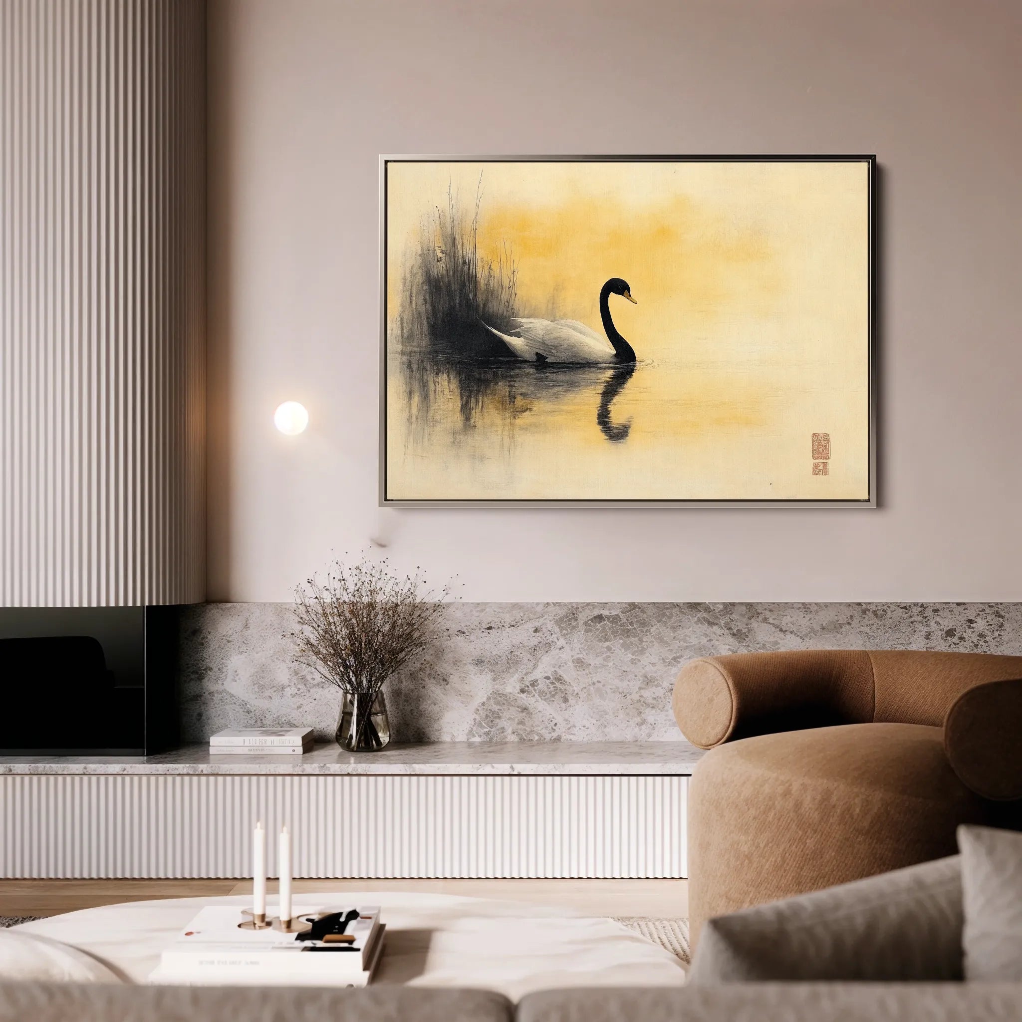 Animals 201 Canvas Art 18" x 24" / 45 x 60 cm / Black