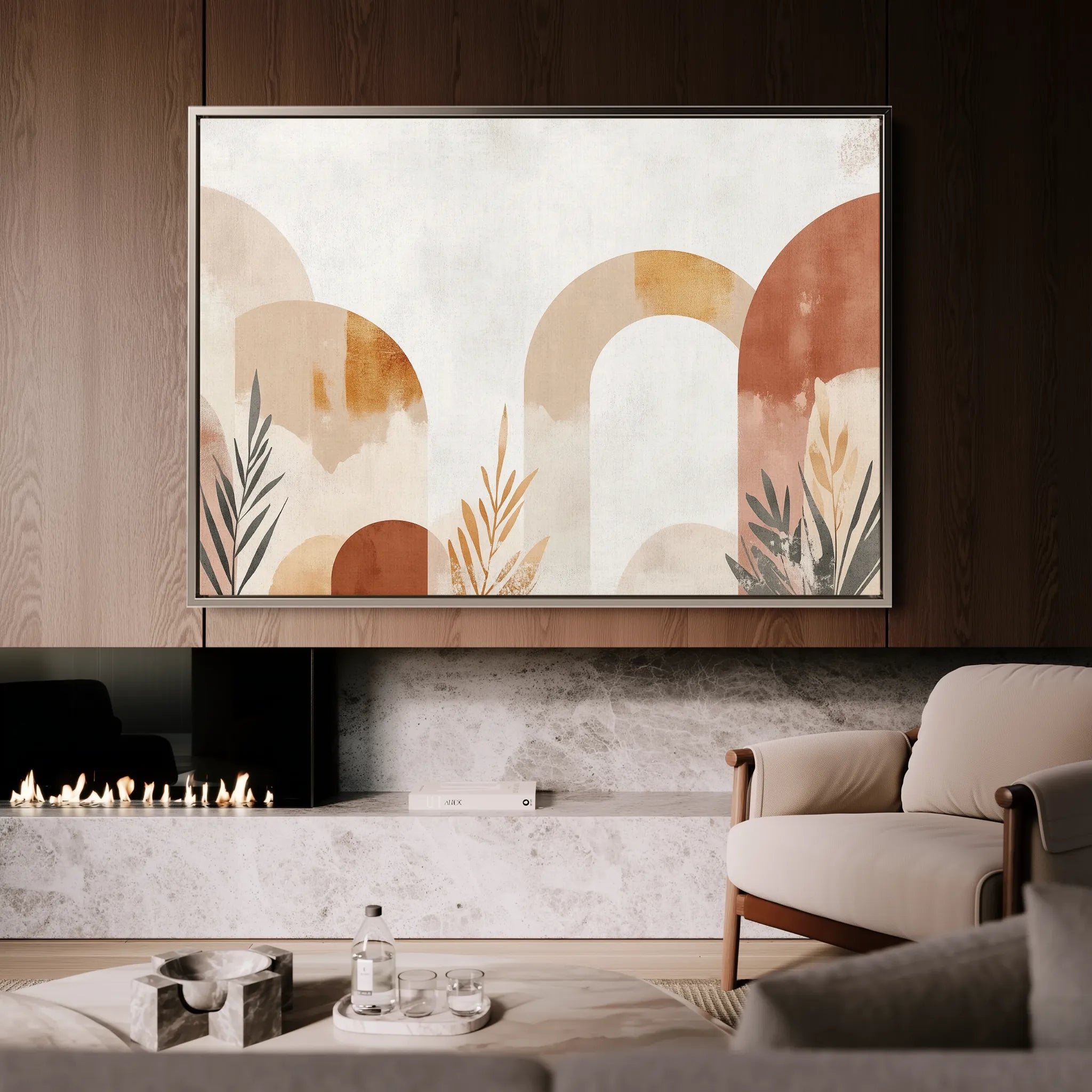 Boho 201 Canvas Art 18" x 24" / 45 x 60 cm / Black