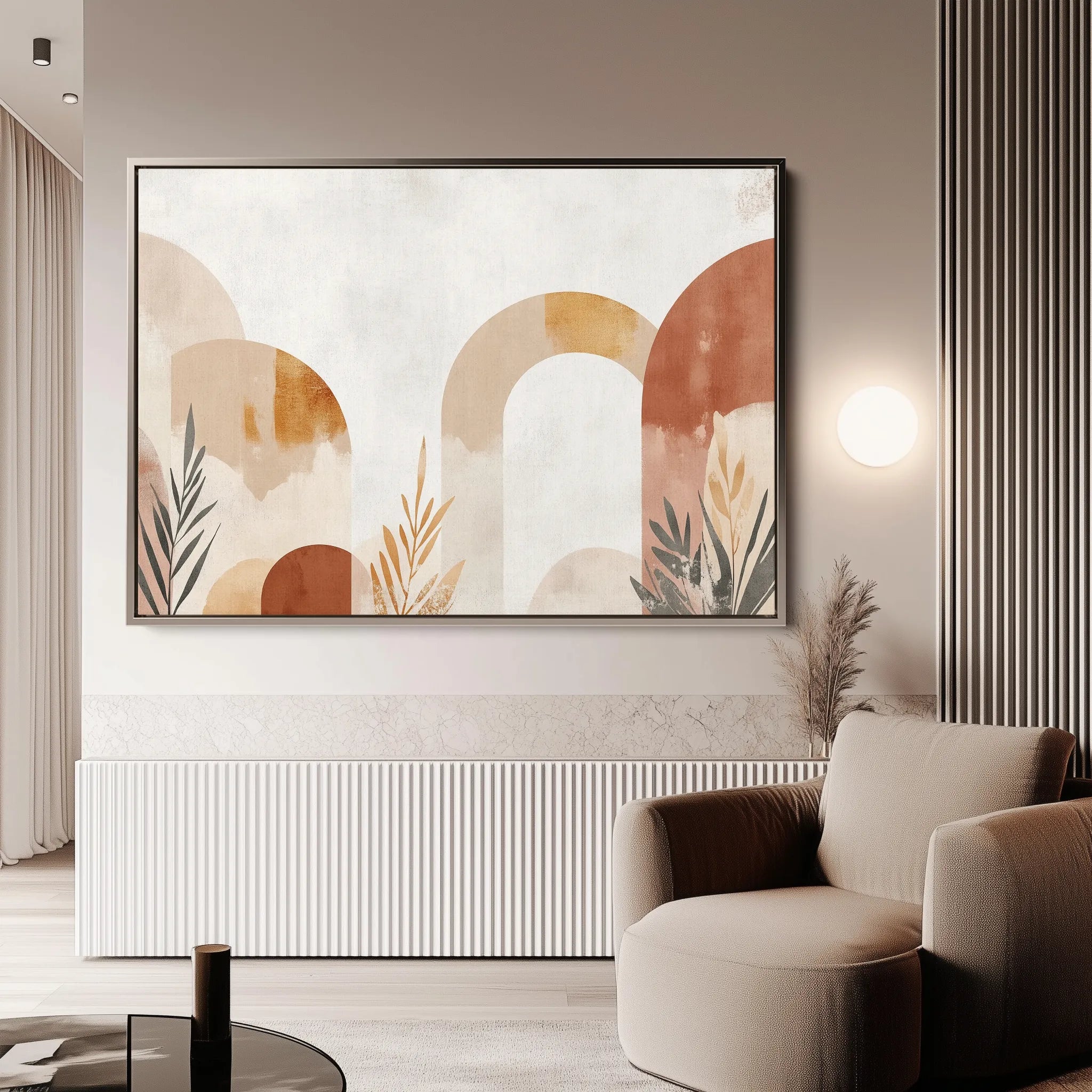 Boho 201 Canvas Art 18" x 24" / 45 x 60 cm / Black