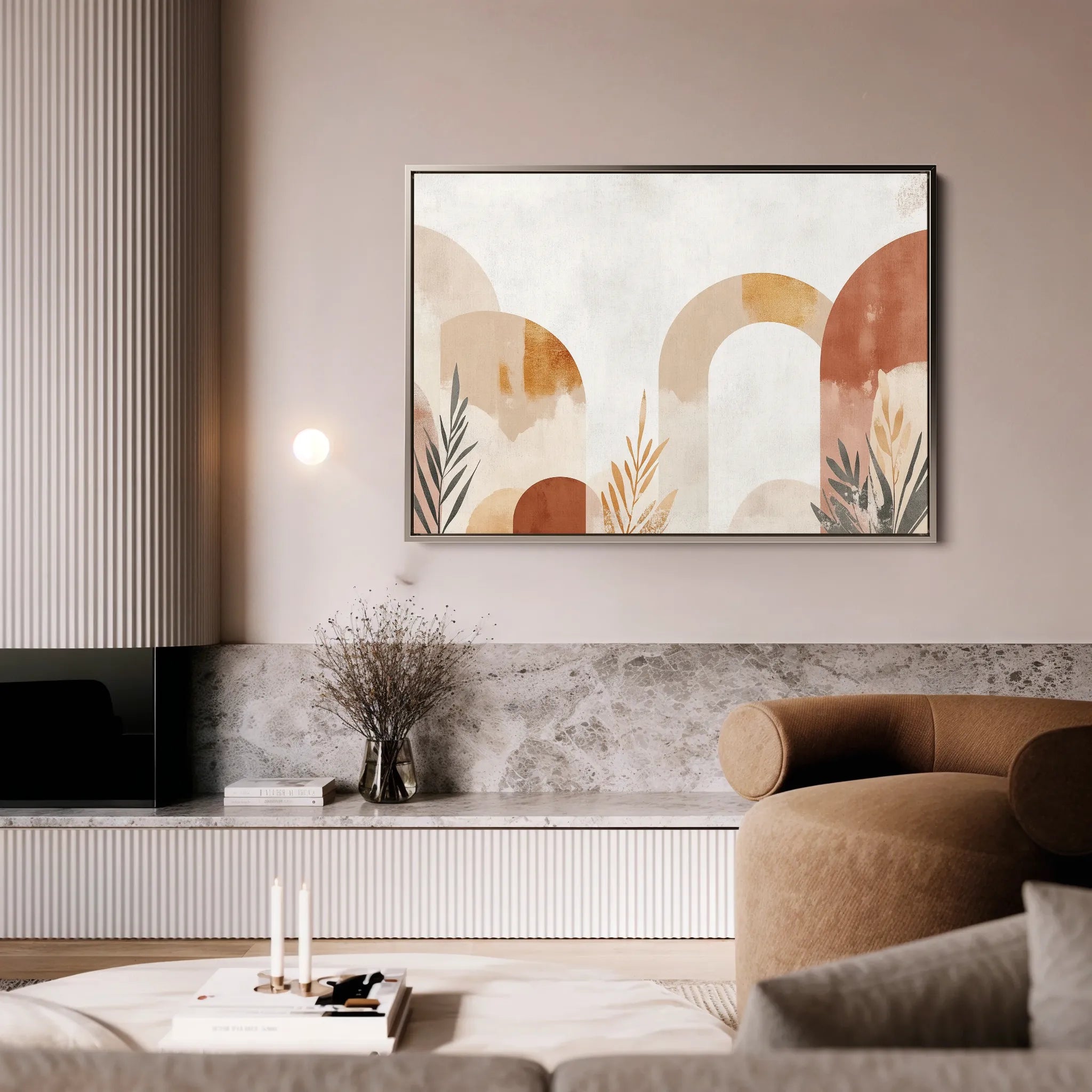 Boho 201 Canvas Art 18" x 24" / 45 x 60 cm / Black