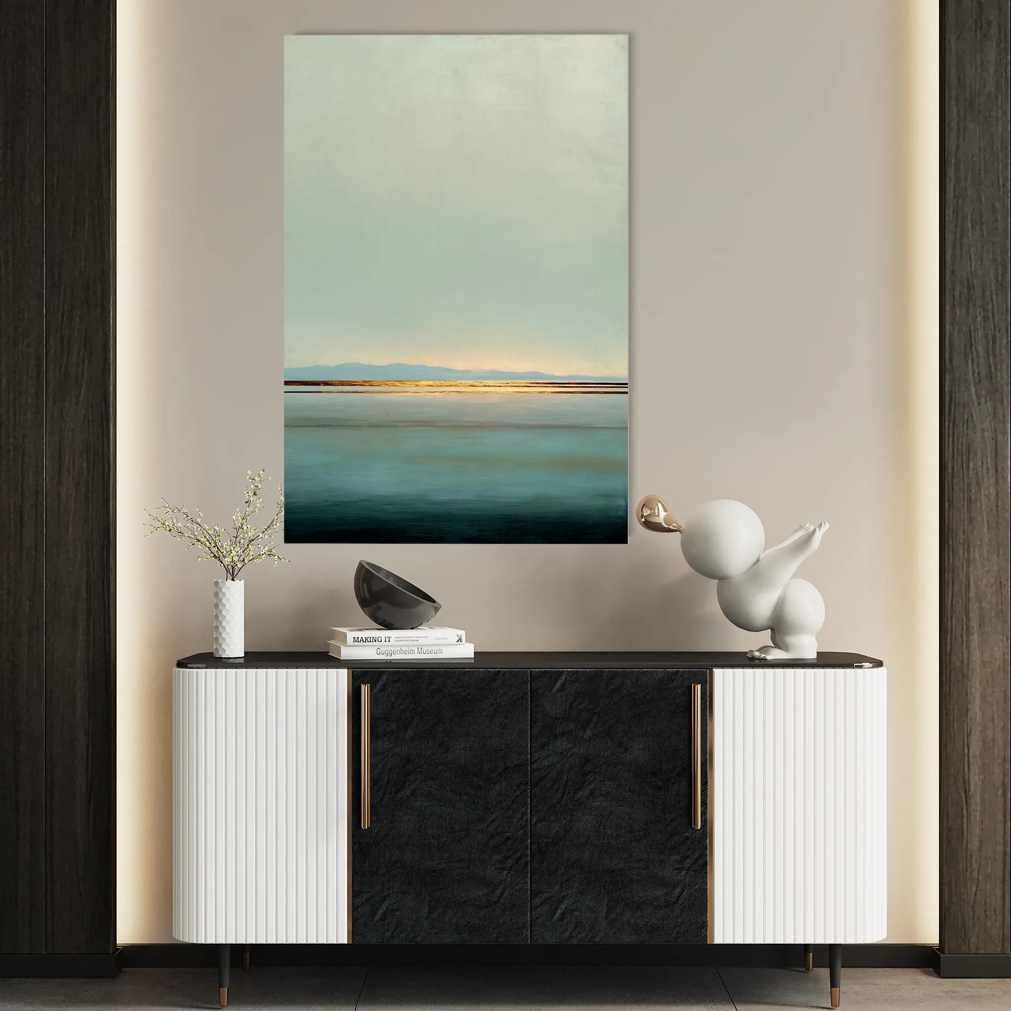 Abstract 2011 Canvas Art 18" x 24" / 45 x 60 cm / Black