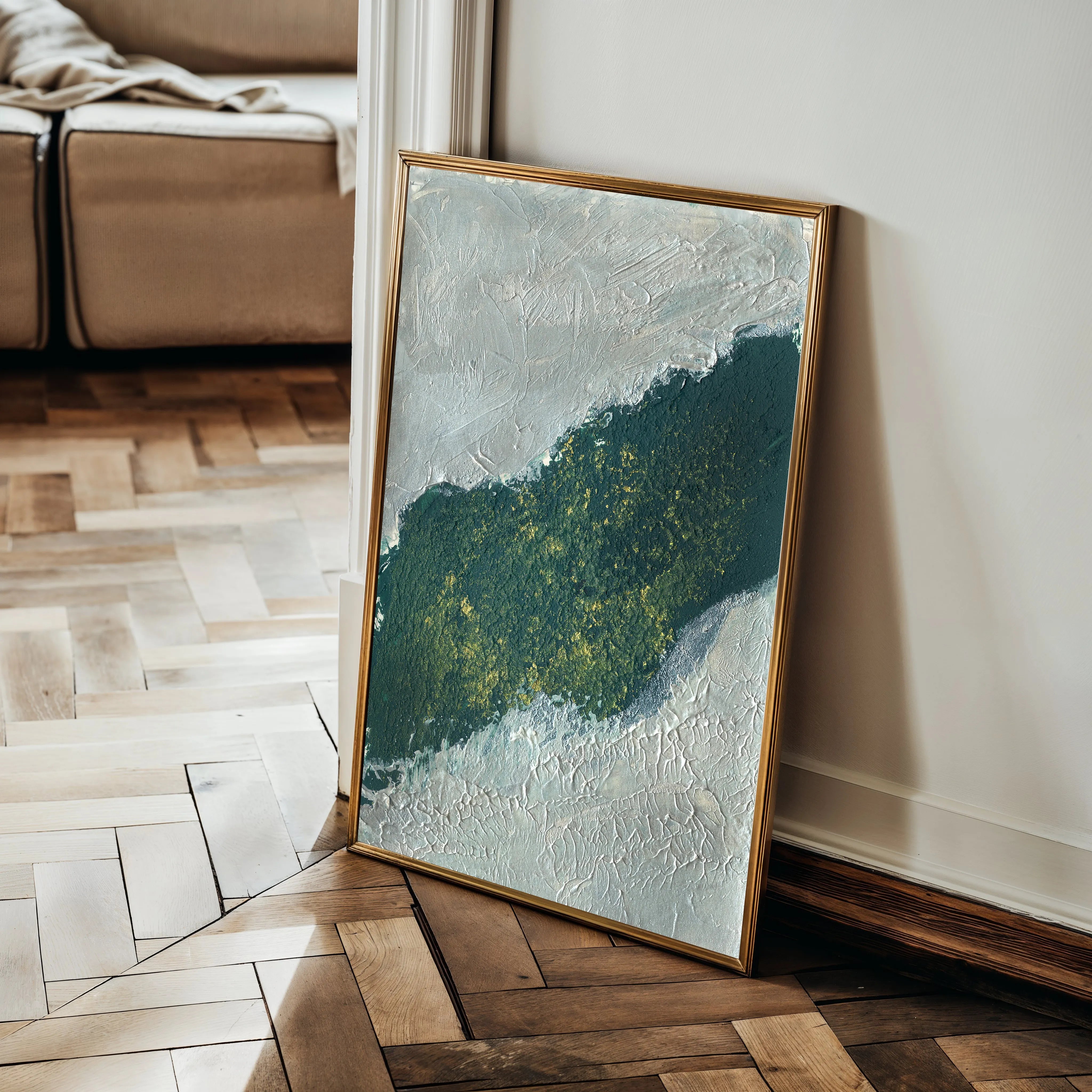 Abstract 202 Canvas Art 18" x 24" / 45 x 60 cm / Black