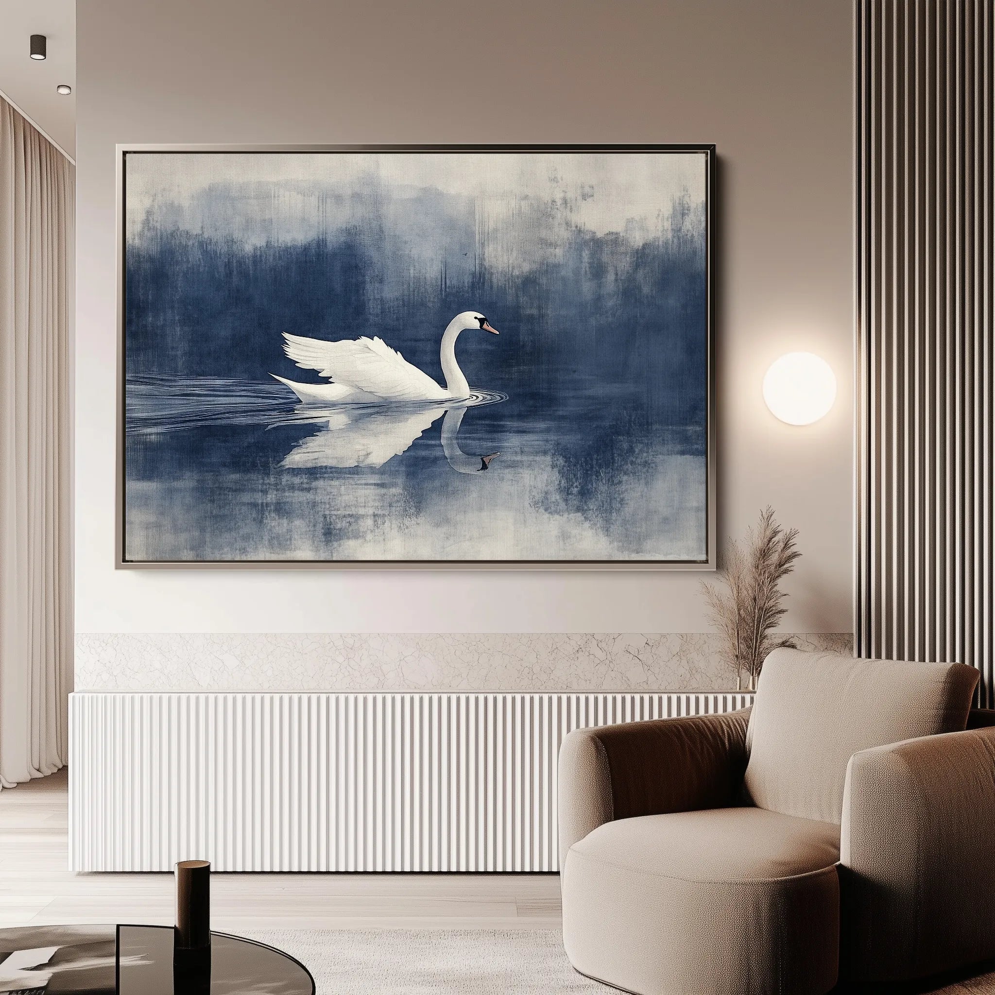 Animals 202 Canvas Art 18" x 24" / 45 x 60 cm / Black