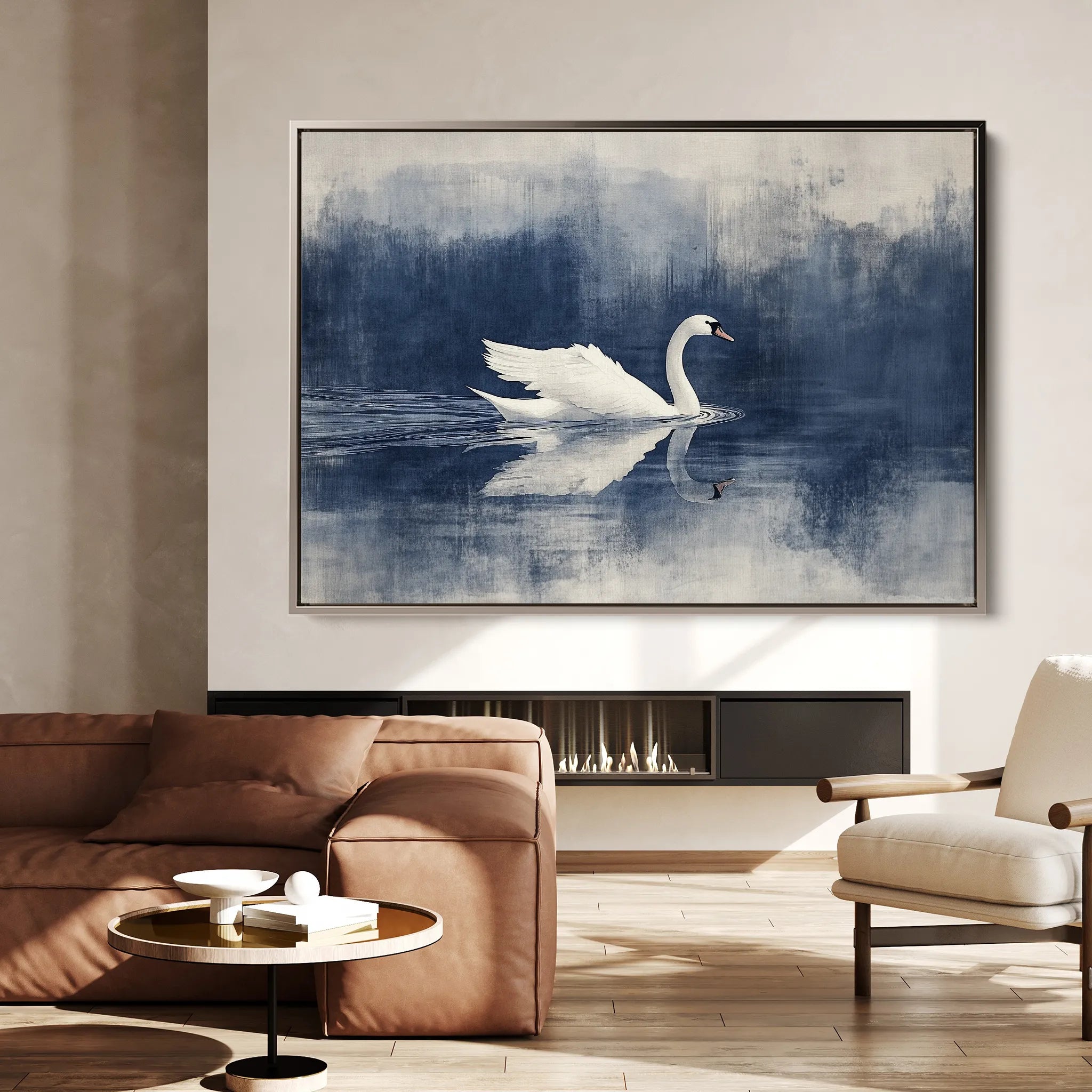 Animals 202 Canvas Art 18" x 24" / 45 x 60 cm / Black