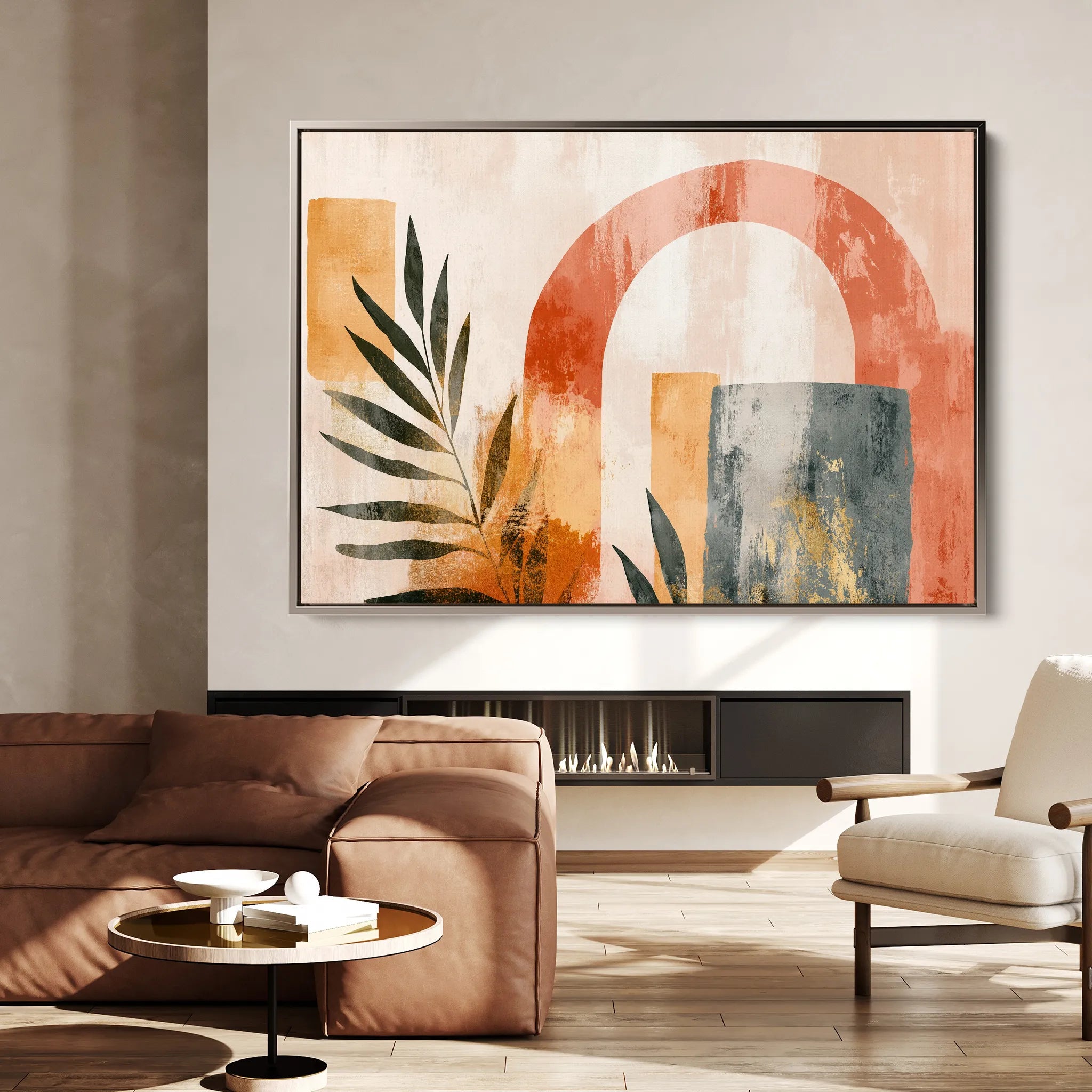 Boho 202 Canvas Art 18" x 24" / 45 x 60 cm / Black