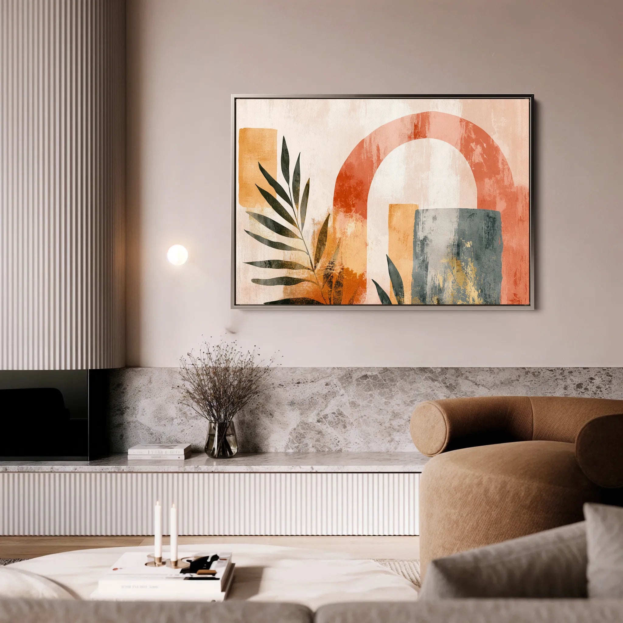Boho 202 Canvas Art 18" x 24" / 45 x 60 cm / Black