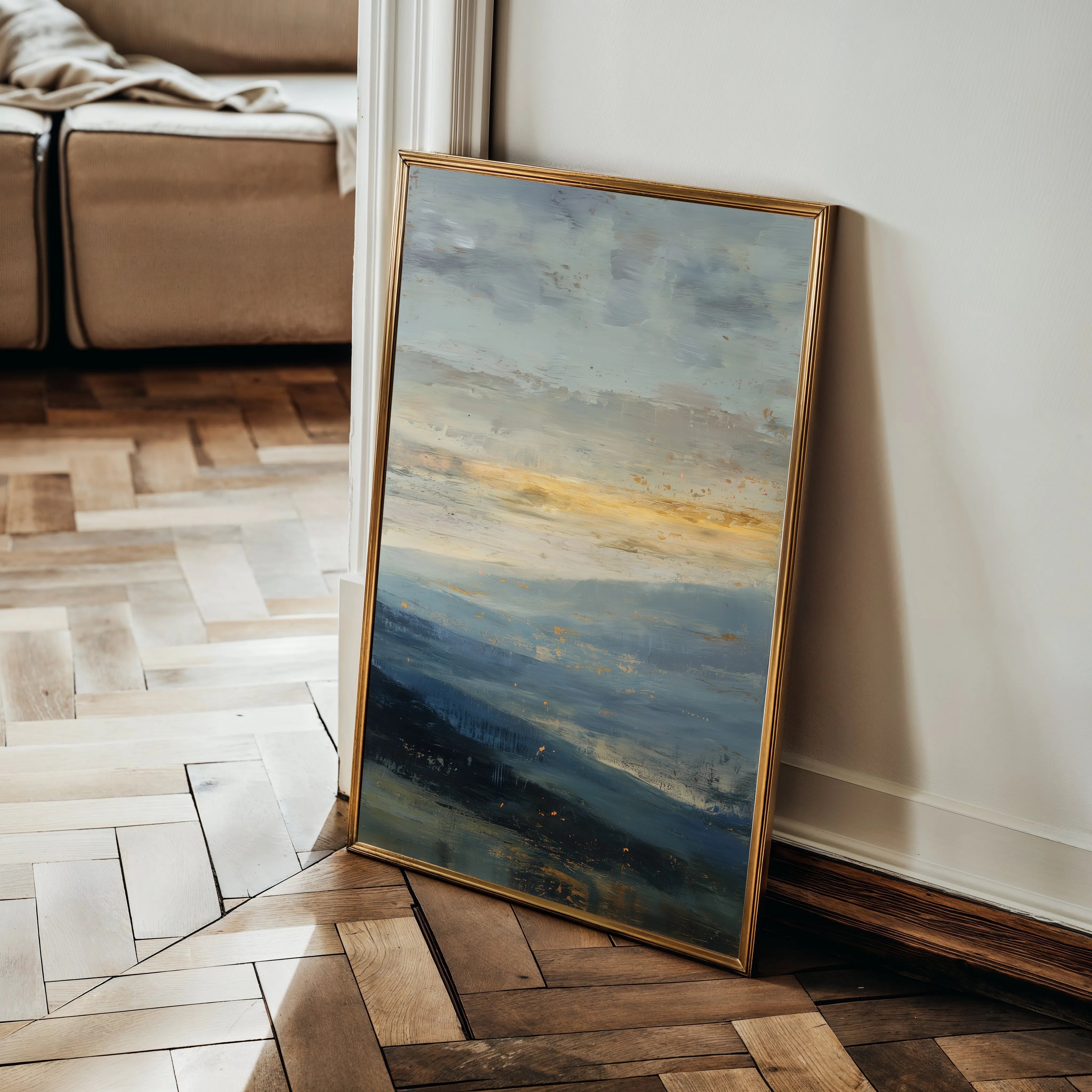 Abstract 2027 Canvas Art 18" x 24" / 45 x 60 cm / Black