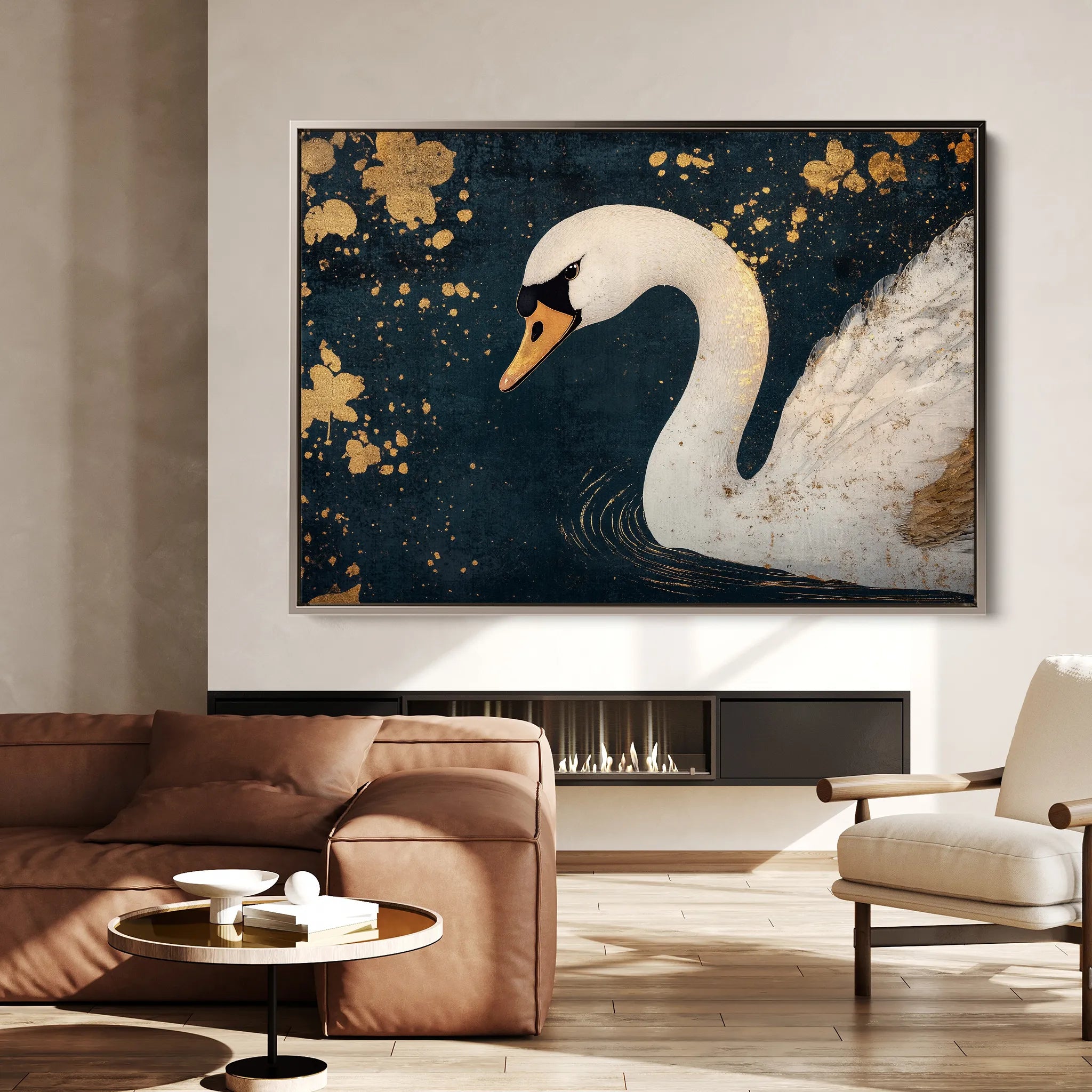 Animals 203 Canvas Art 18" x 24" / 45 x 60 cm / Black