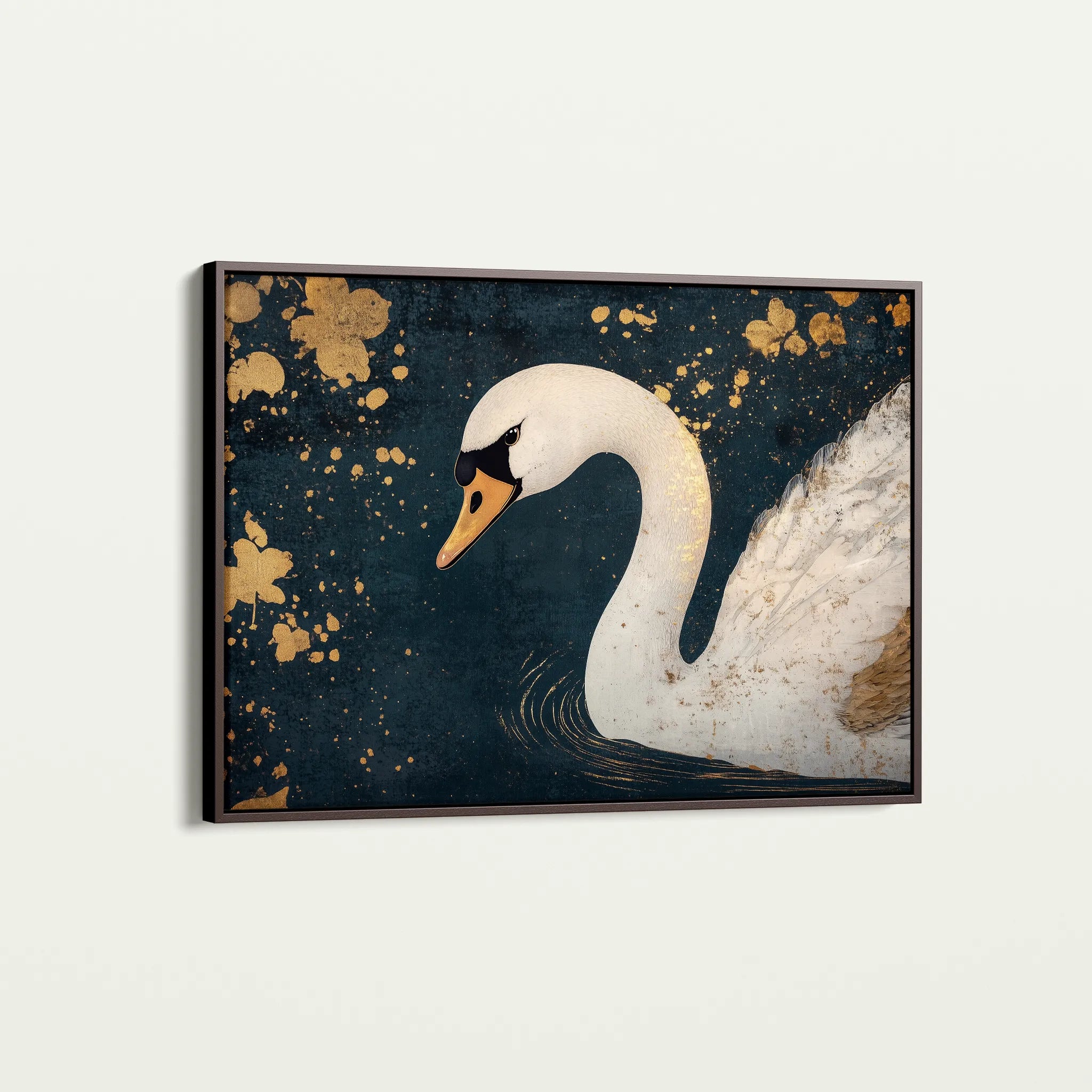 Animals 203 Canvas Art 18" x 24" / 45 x 60 cm / Black