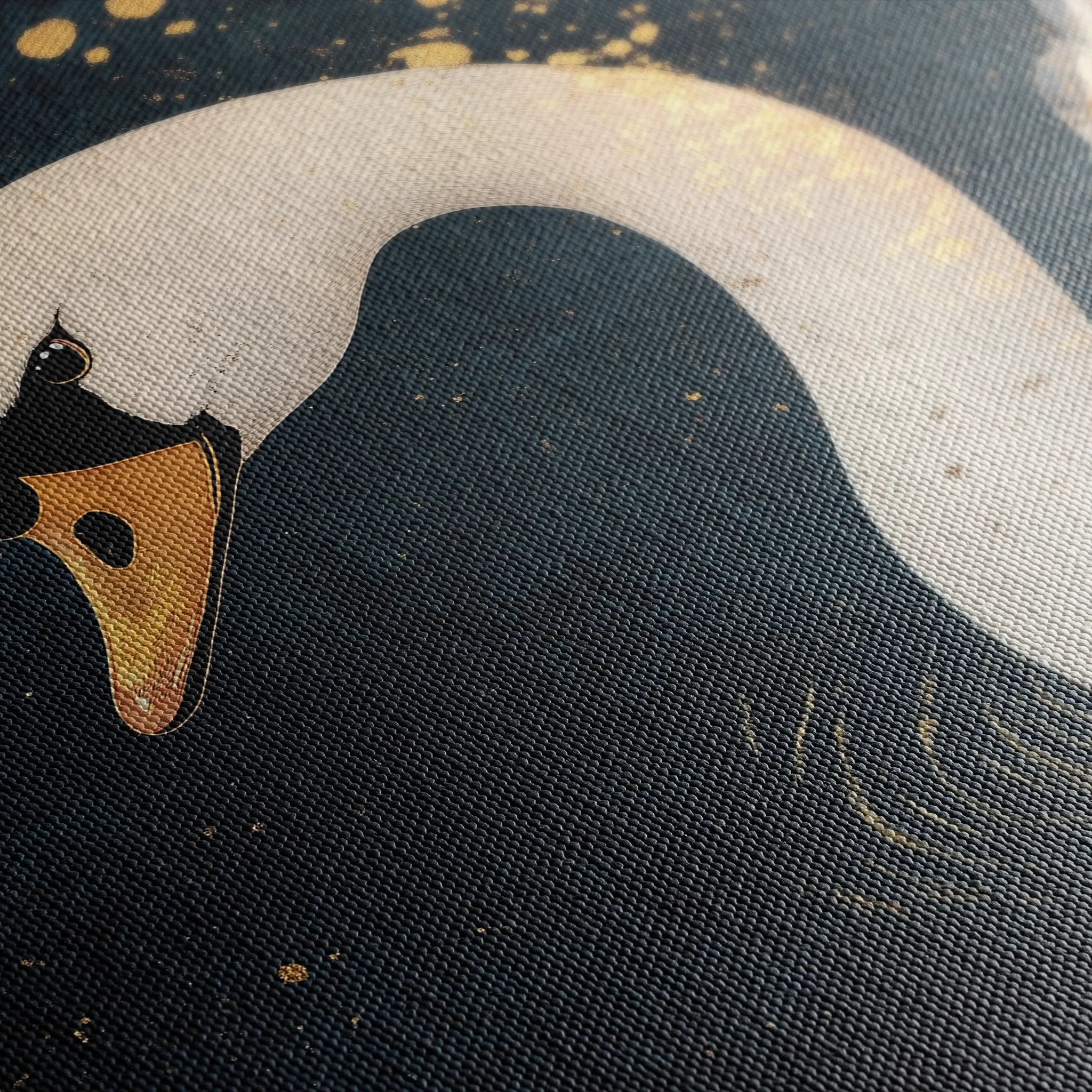Animals 203 Canvas Art 18" x 24" / 45 x 60 cm / Black
