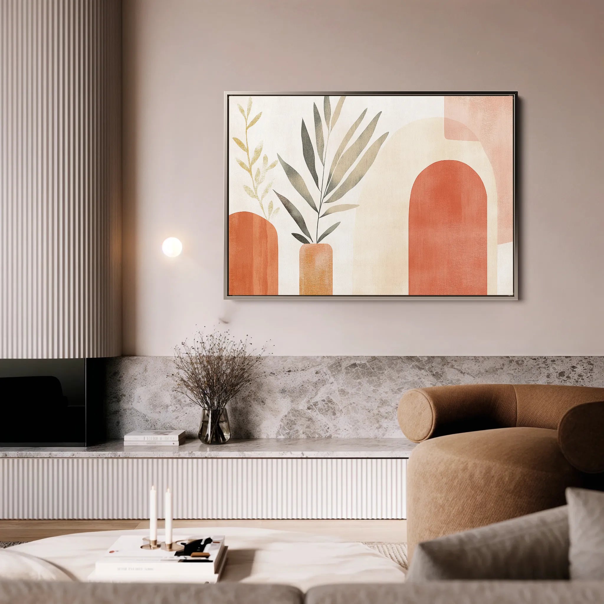 Boho 203 Canvas Art 18" x 24" / 45 x 60 cm / Black