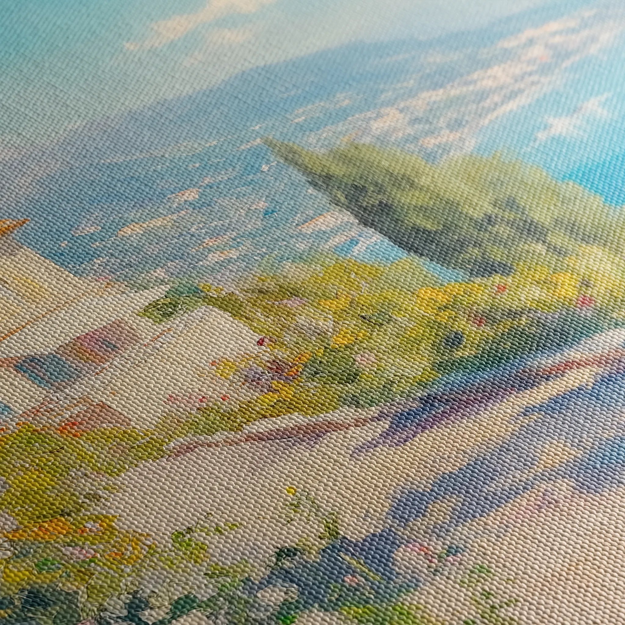Landscape 203 Canvas Art 18" x 24" / 45 x 60 cm / Black